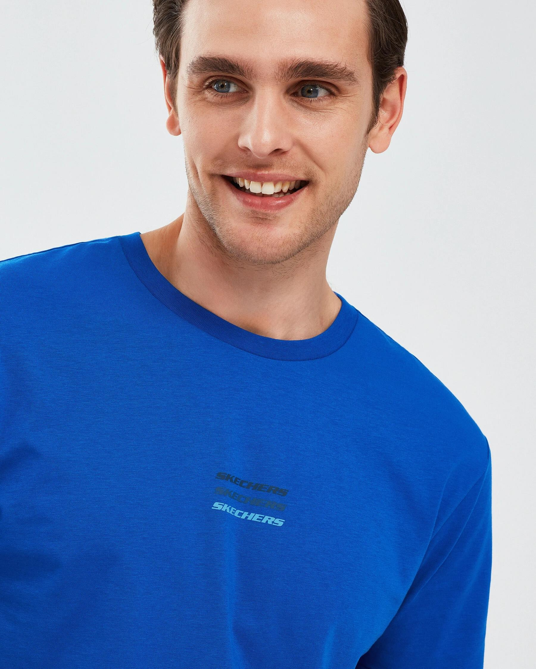 Skechers Essential M Short Sleeve  T-Shirt Erkek  Bisiklet Yaka Tshirt