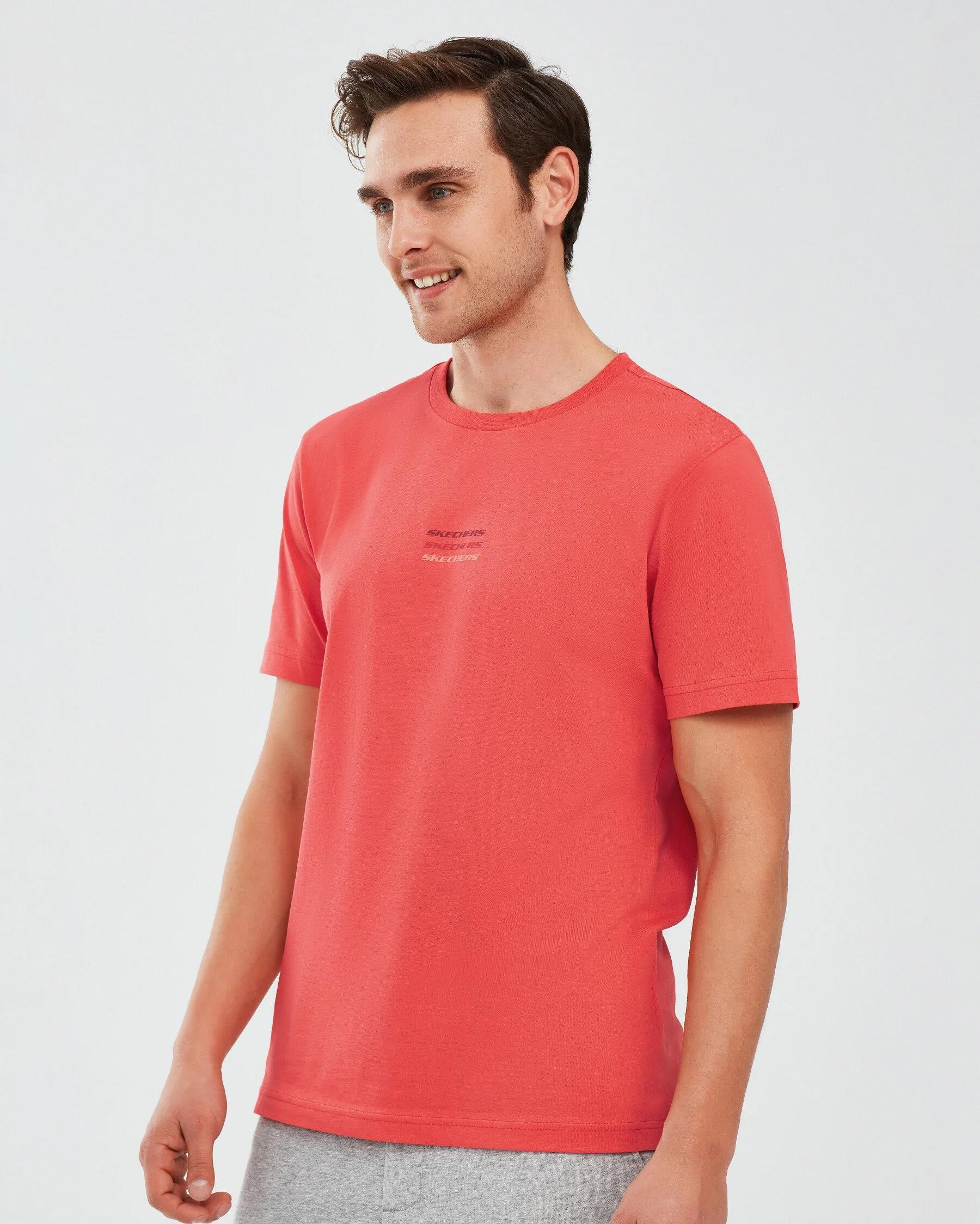 Skechers Essential M Short Sleeve  T-Shirt Erkek  Bisiklet Yaka Tshirt