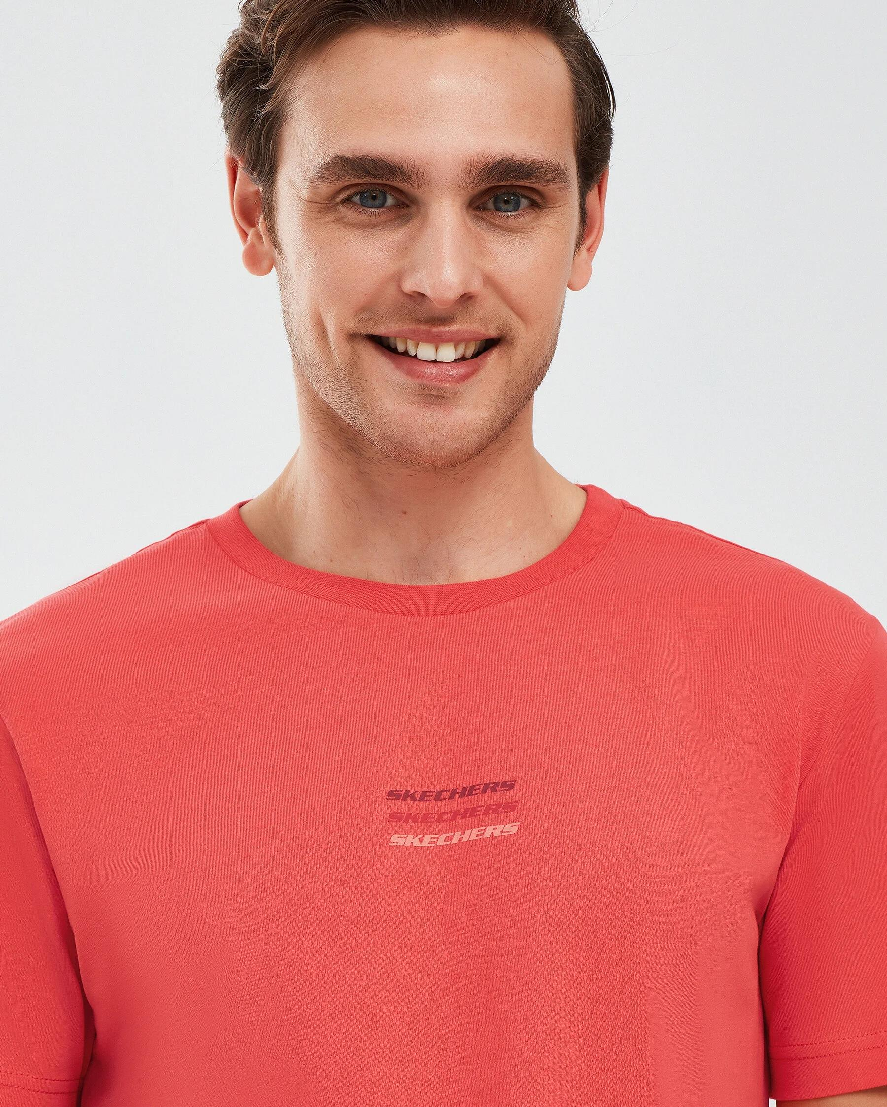 Skechers Essential M Short Sleeve  T-Shirt Erkek  Bisiklet Yaka Tshirt