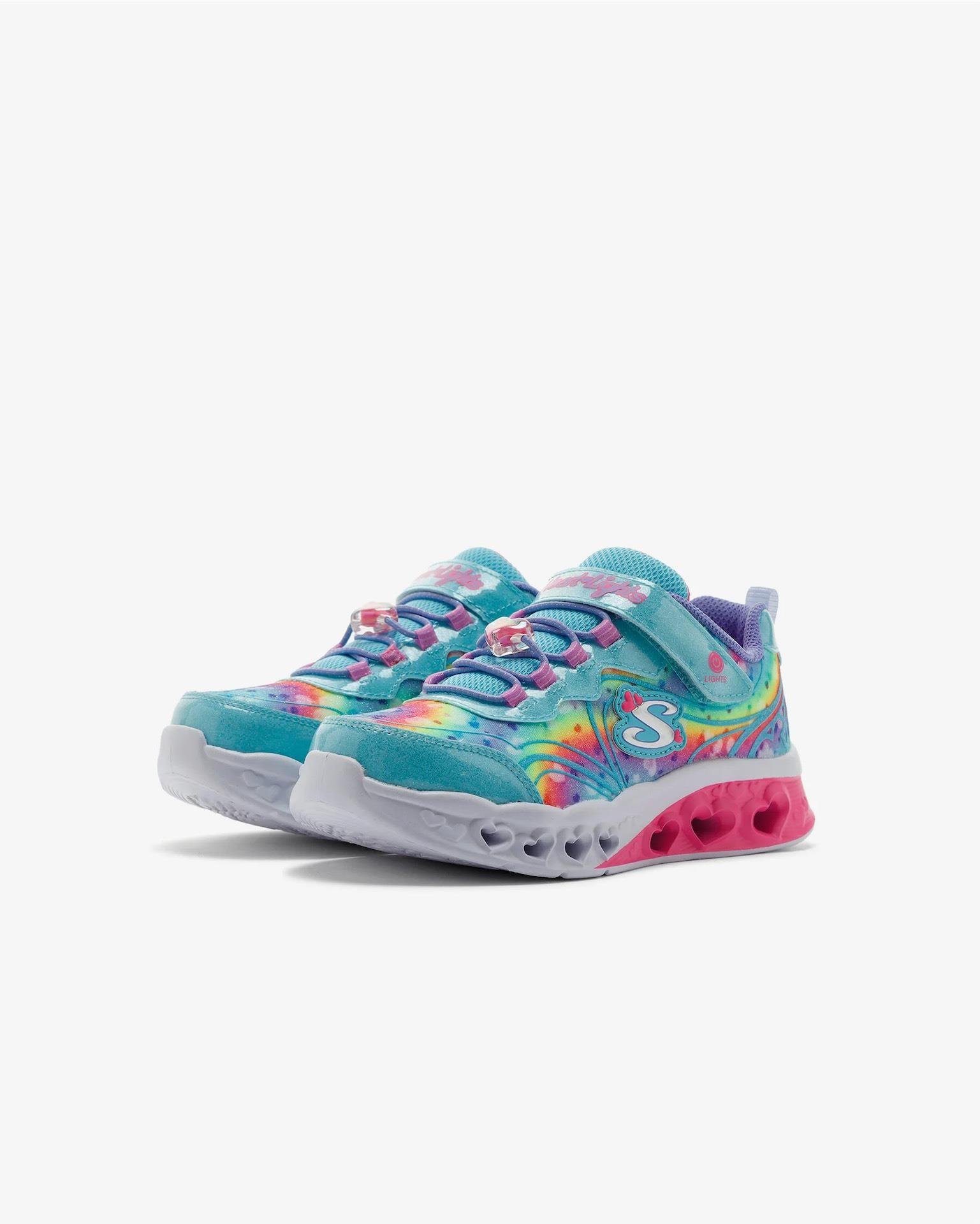 Skechers Flutter Heart Lights - Groovy Swirl Kız Çocuk  Spor Ayakkabı