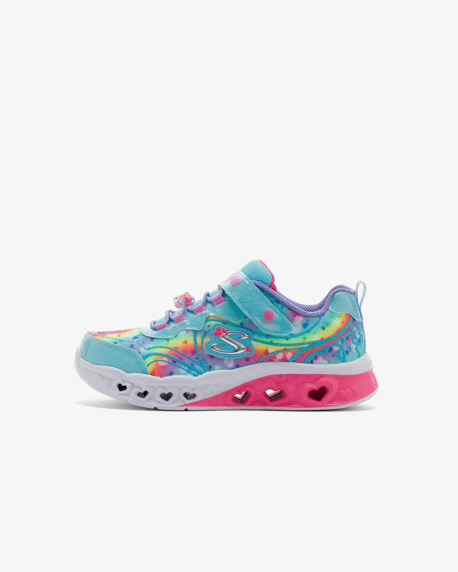 Skechers Flutter Heart Lights - Groovy Swirl Kız Çocuk  Spor Ayakkabı