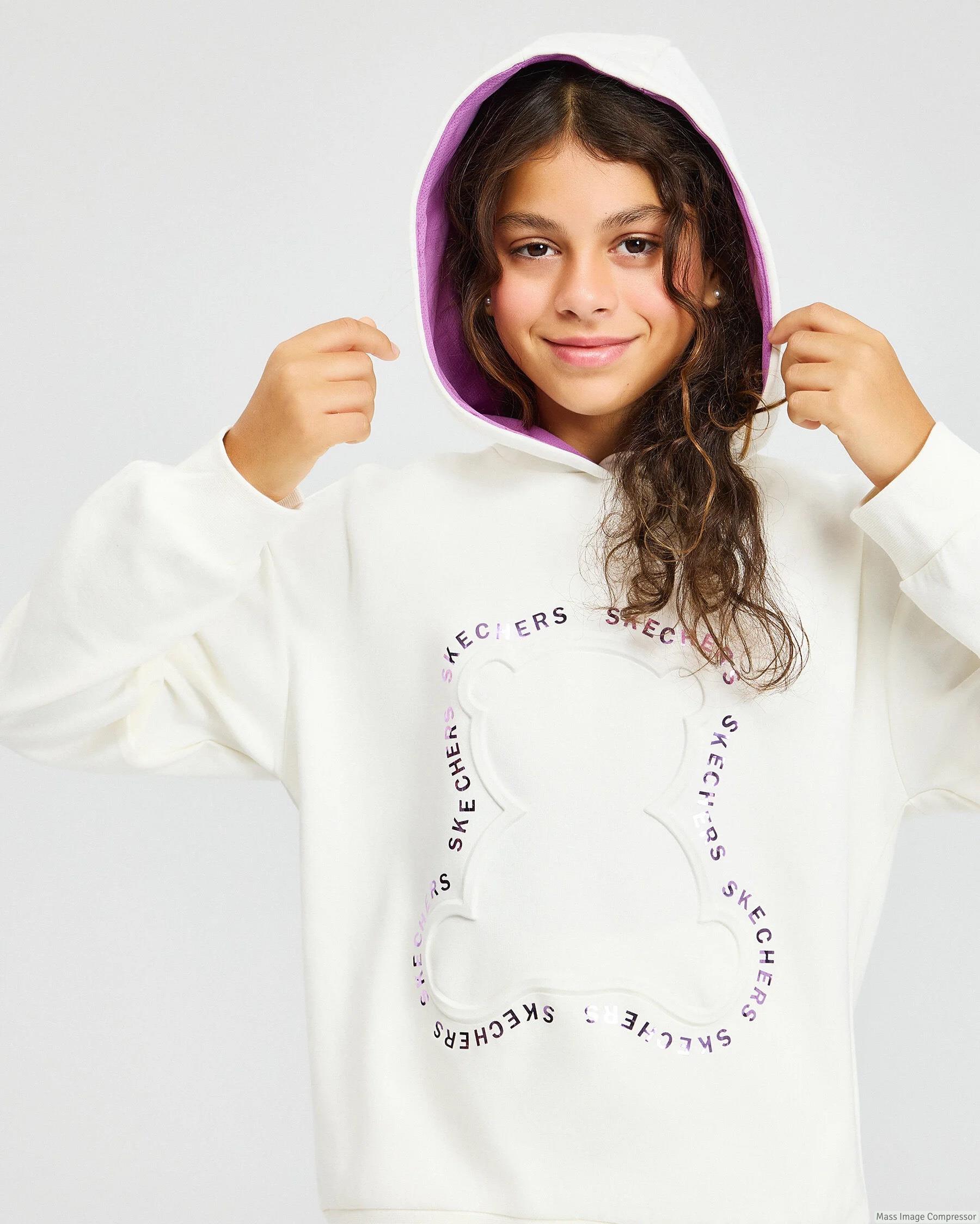 Skechers G 2Xı-Lock Loose Fit Sweatshirt Kız Çocuk  Kapşonlu Sweat