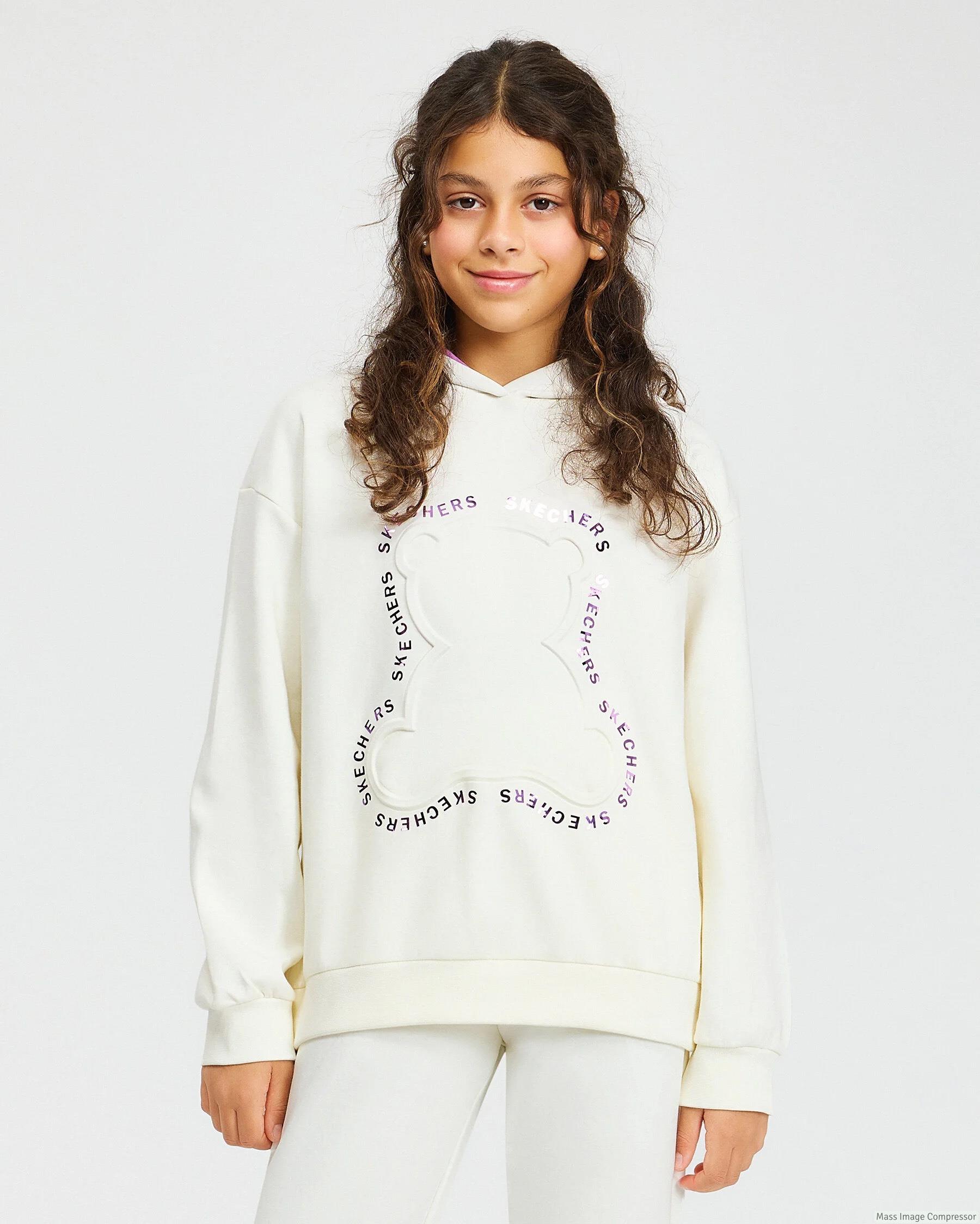 Skechers G 2Xı-Lock Loose Fit Sweatshirt Kız Çocuk  Kapşonlu Sweat