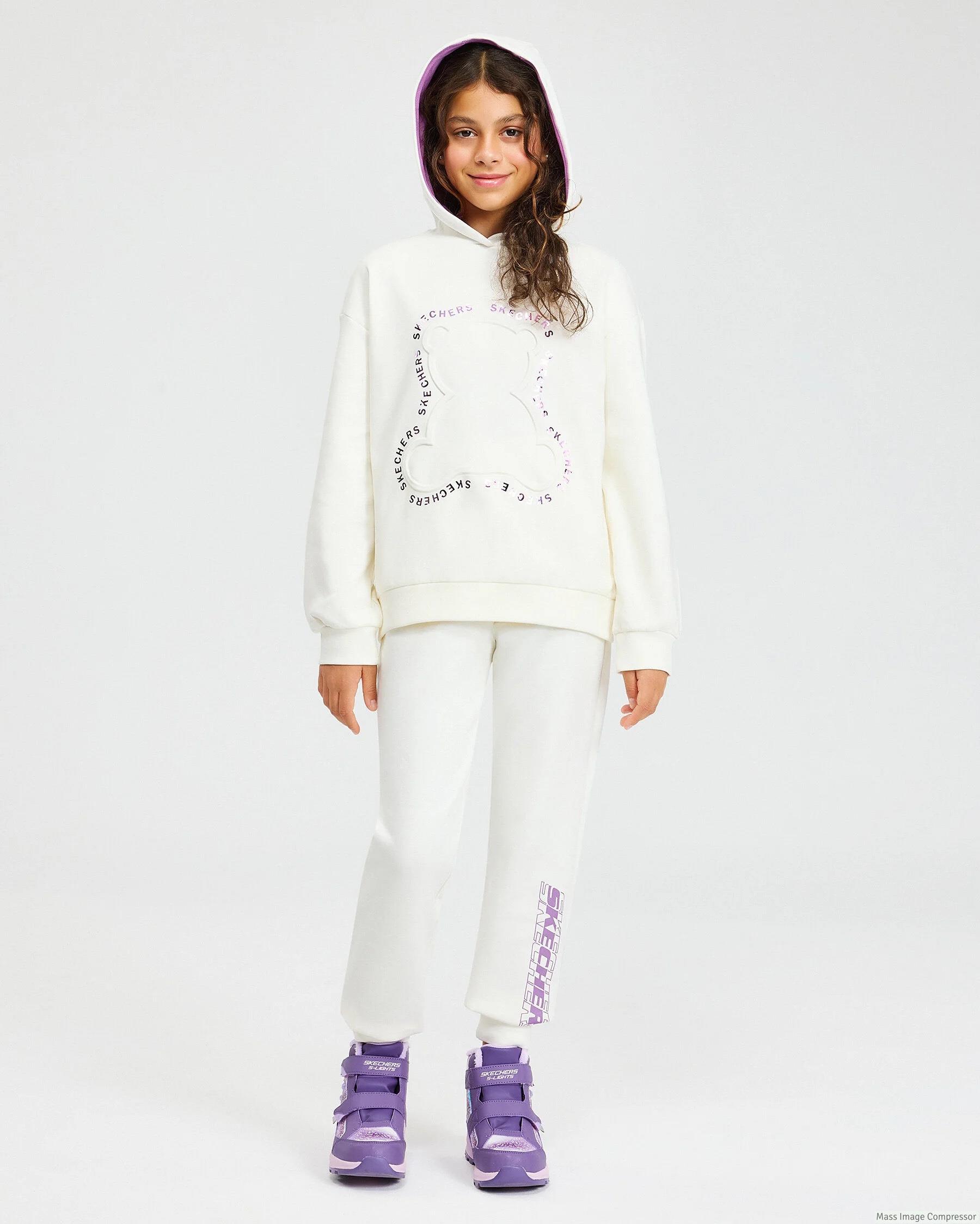 Skechers G 2Xı-Lock Loose Fit Sweatshirt Kız Çocuk  Kapşonlu Sweat