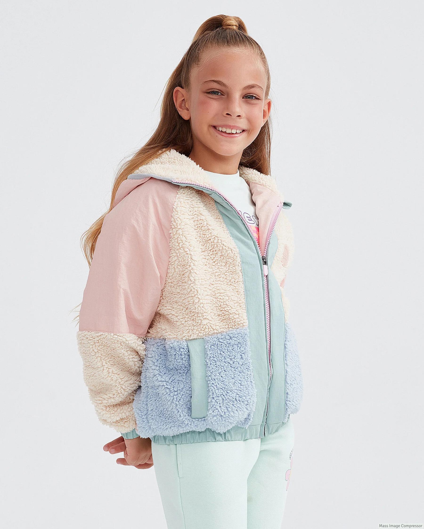 Skechers G Outdoor Fleece Full Zip Sherpa Kız Çocuk  Mont