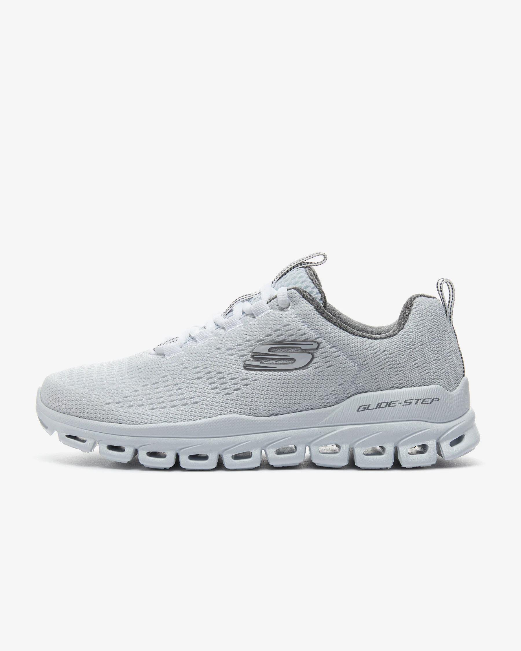 Skechers Glide-Step-Fasten Up Erkek Beyaz Spor Ayakkabı