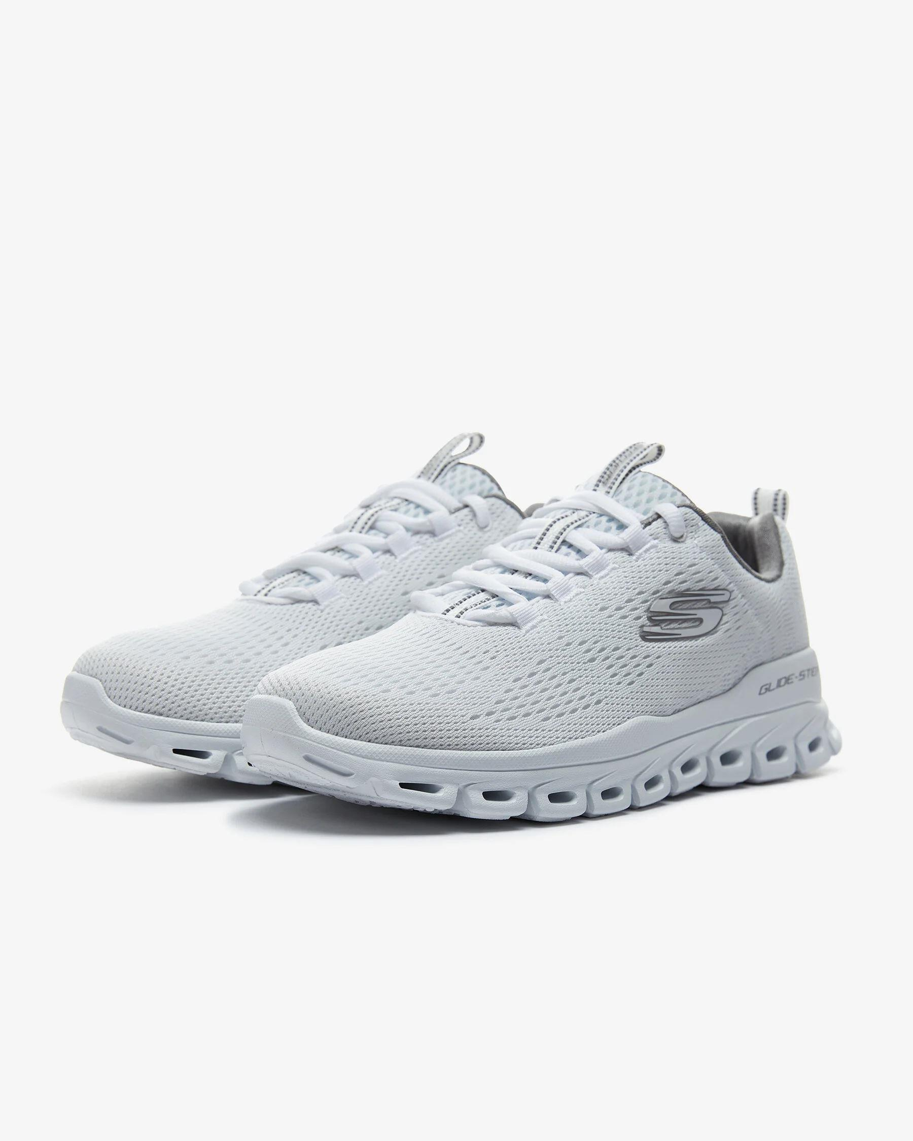 Skechers Glide-Step-Fasten Up Erkek Beyaz Spor Ayakkabı