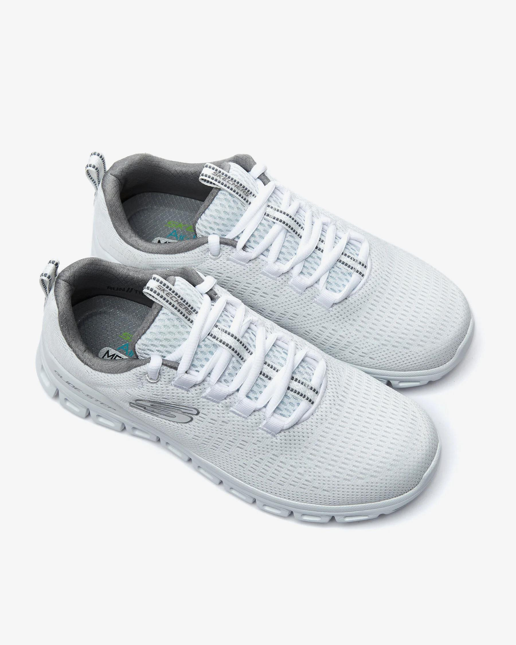 Skechers Glide-Step-Fasten Up Erkek Beyaz Spor Ayakkabı