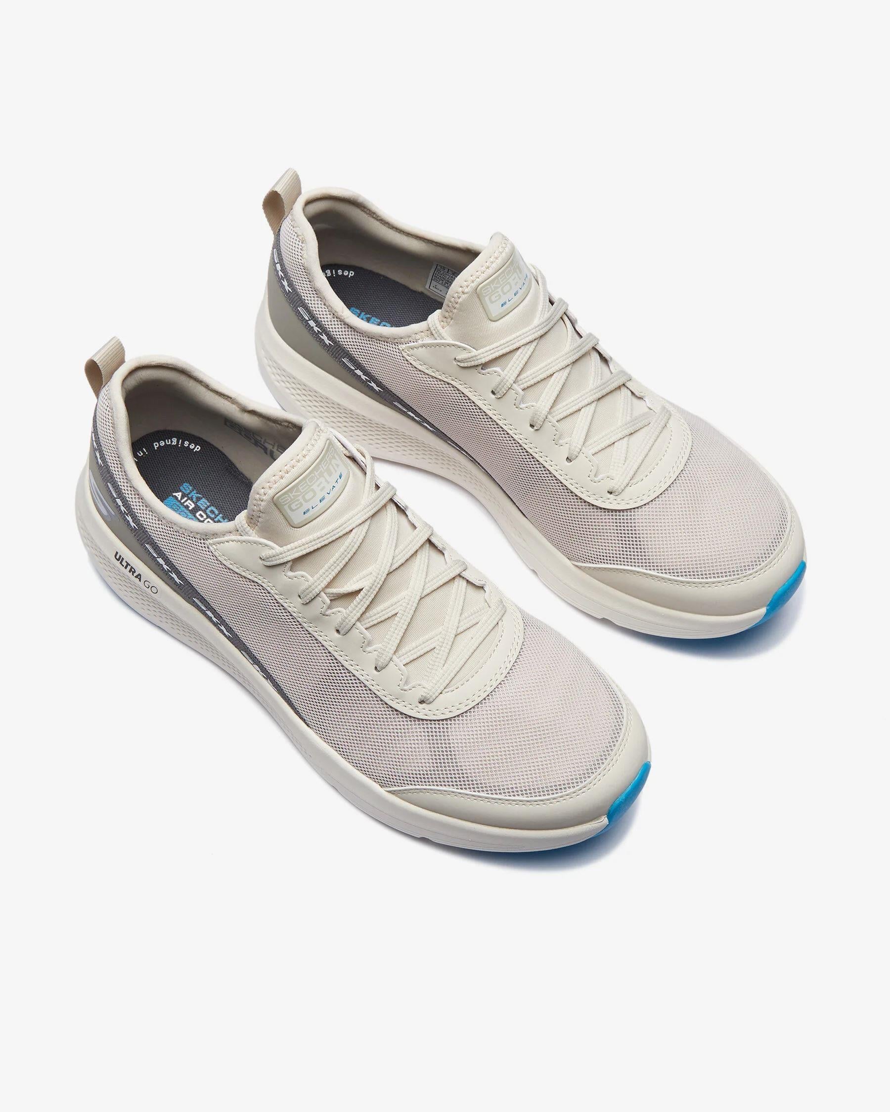 Skechers Go Run Elevate - Accelerate Erkek Krem Spor Ayakkabı