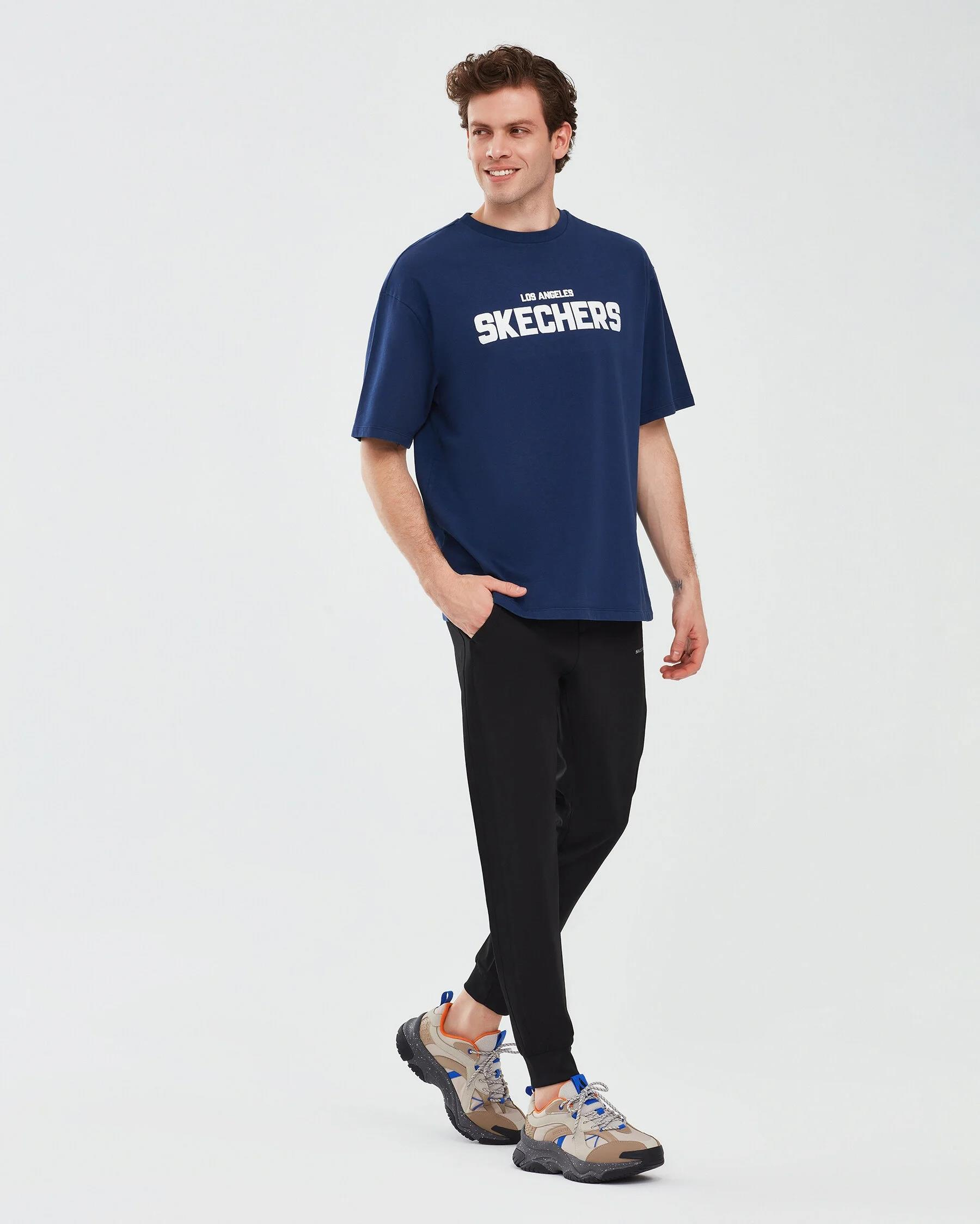 Skechers Graphic T-Shirt M Short Sleeve Erkek  Bisiklet Yaka Tshirt