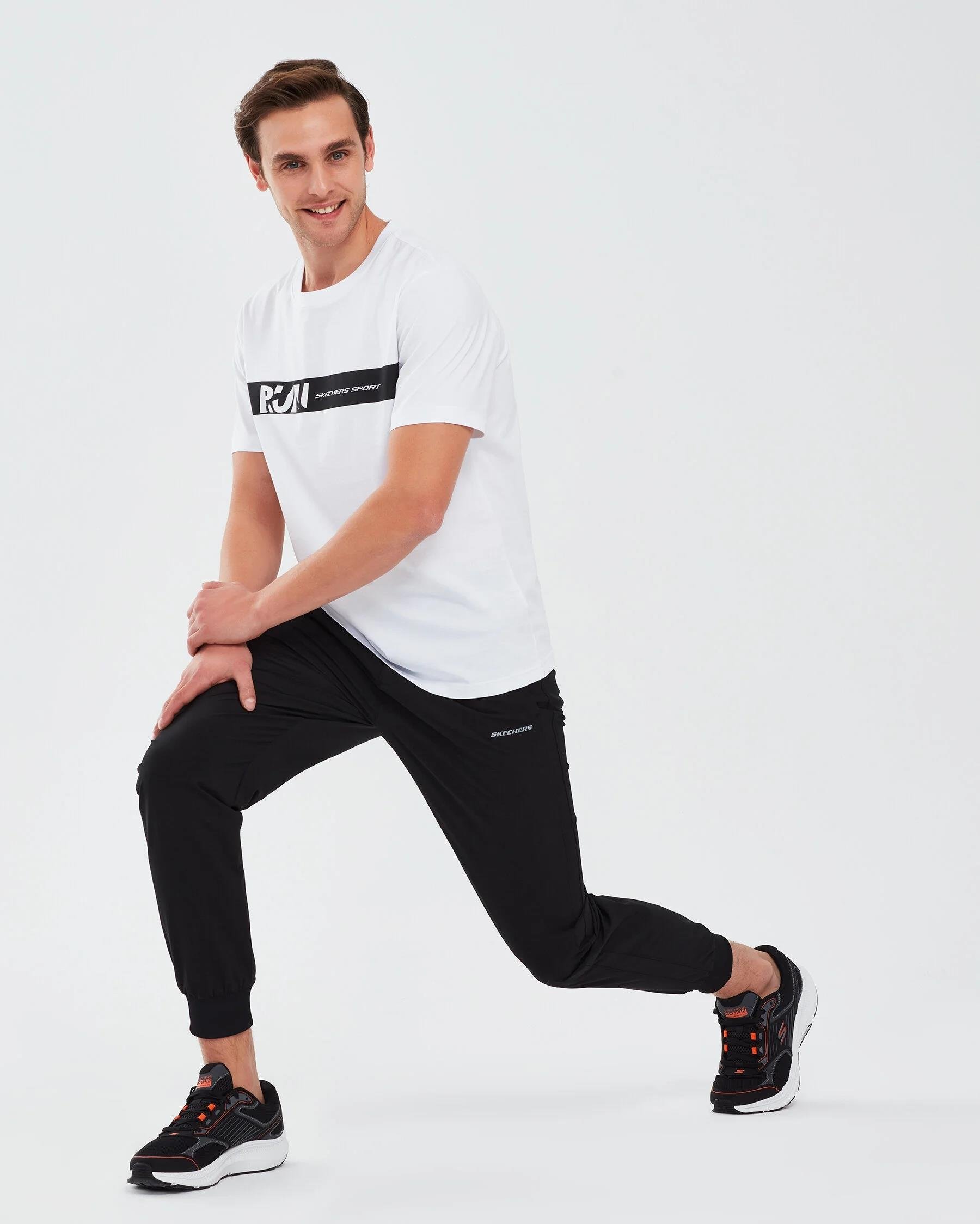Skechers Graphic T-Shirt M Short Sleeve Erkek  Bisiklet Yaka Tshirt