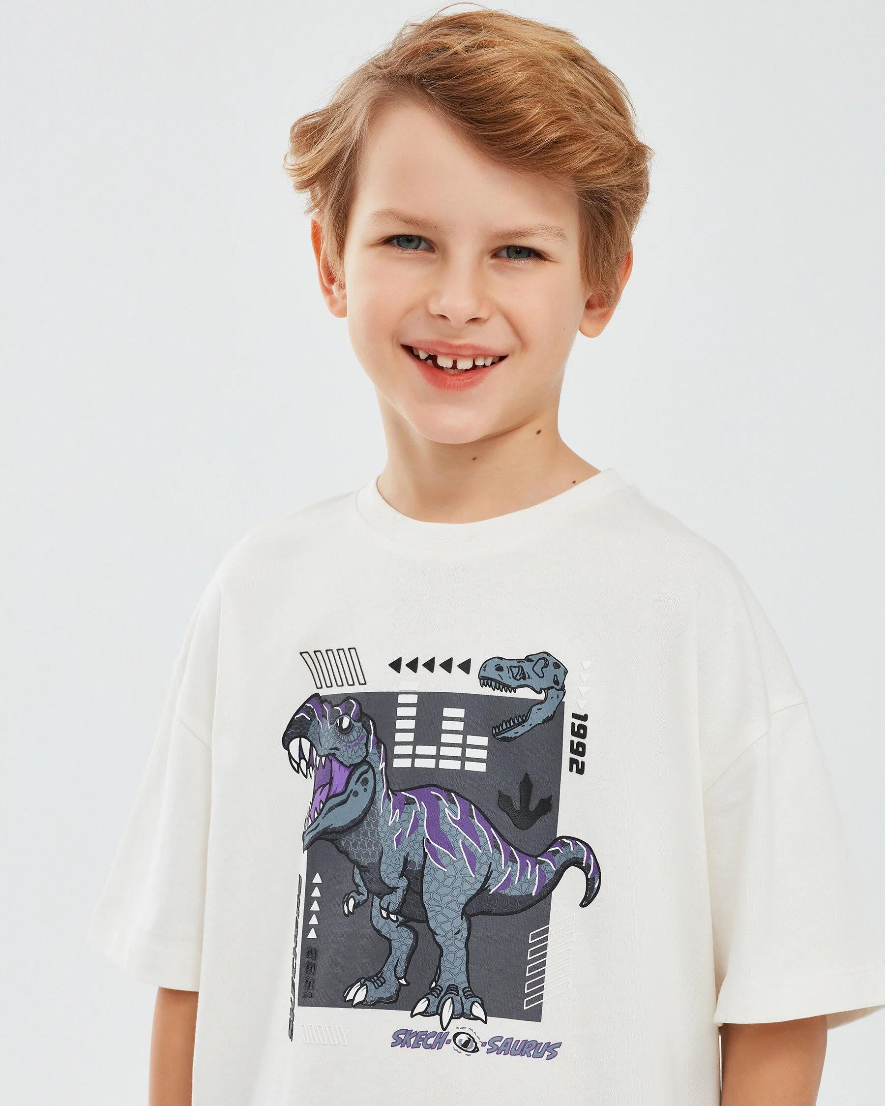 Skechers Graphic Tee B Short Sleeve Erkek Çocuk  Bisiklet Yaka Tshirt