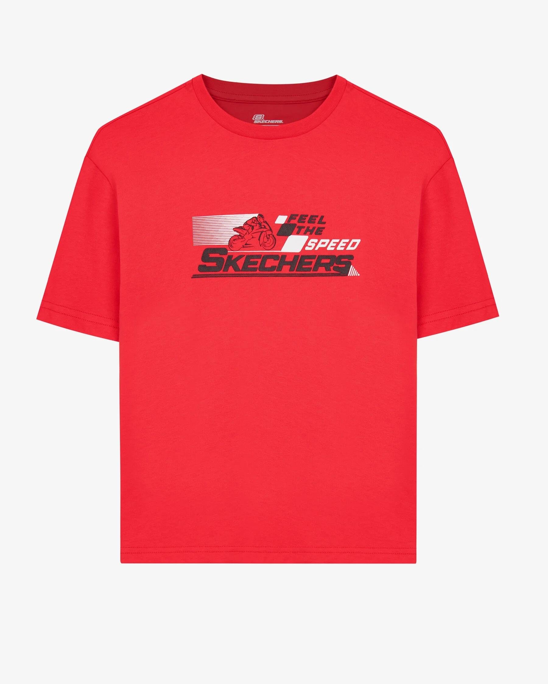 Skechers Graphic Tee B Short Sleeve Erkek Çocuk  Bisiklet Yaka Tshirt