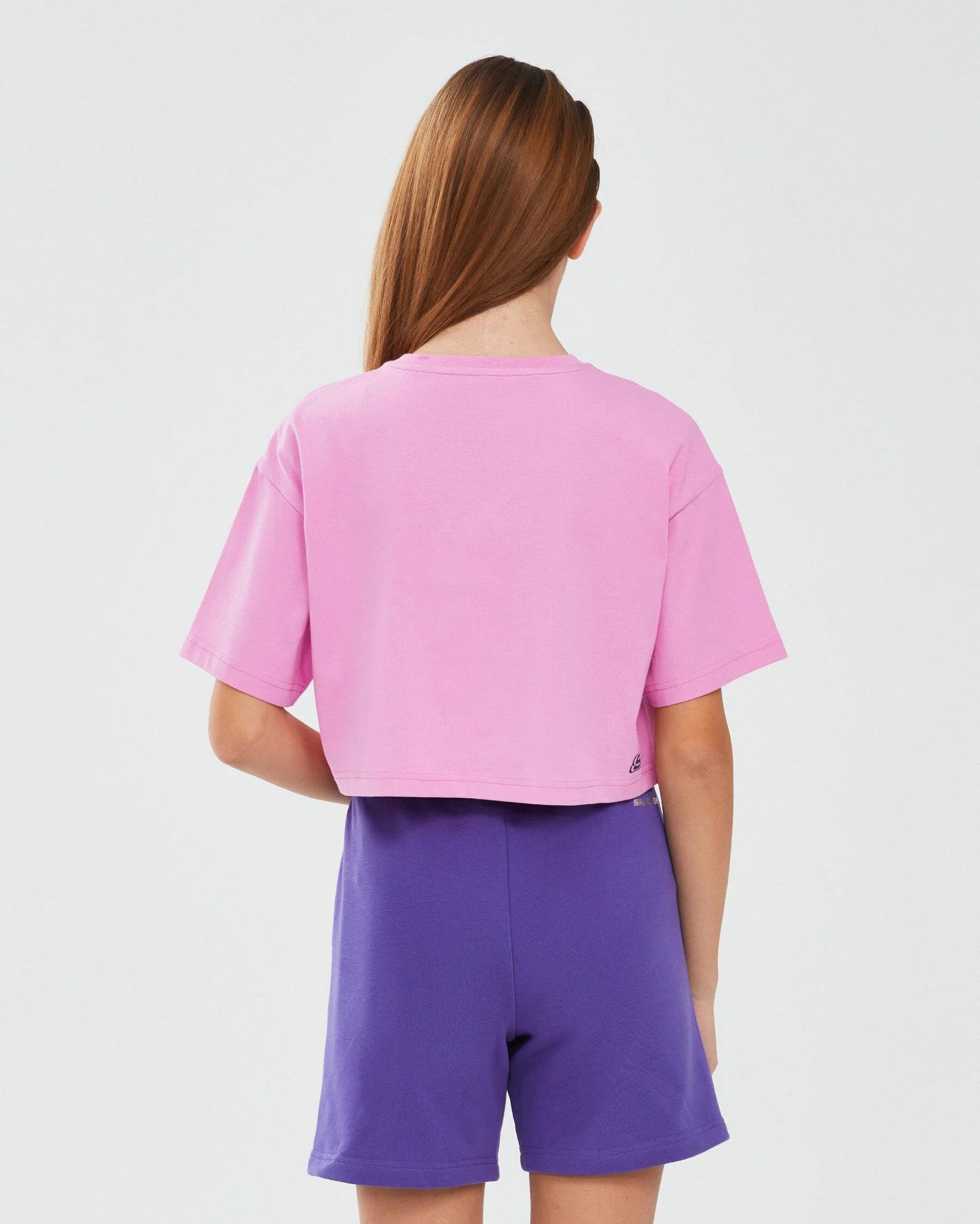 Skechers Graphic Tee G Short Sleeve Kız Çocuk  Bisiklet Yaka Tshirt