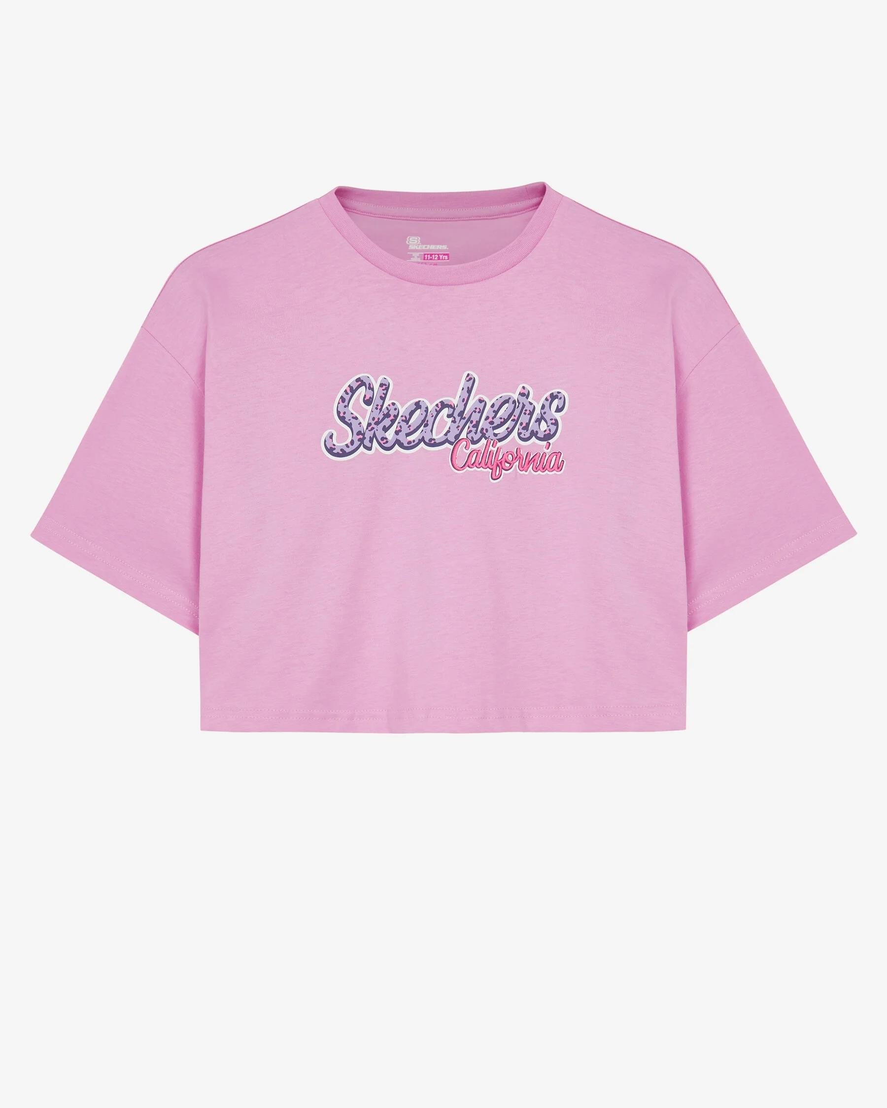 Skechers Graphic Tee G Short Sleeve Kız Çocuk  Bisiklet Yaka Tshirt