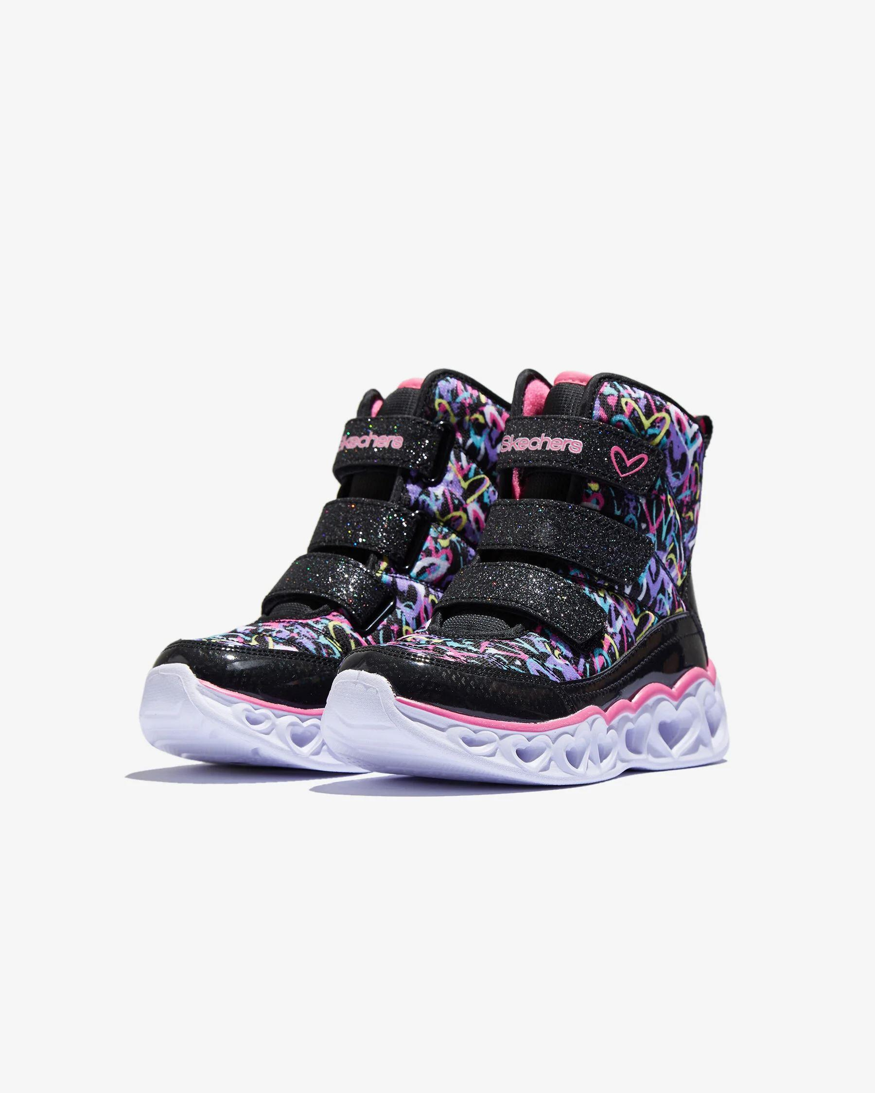 Skechers Heart Lights Kız Çocuk Siyah Spor Ayakkabı