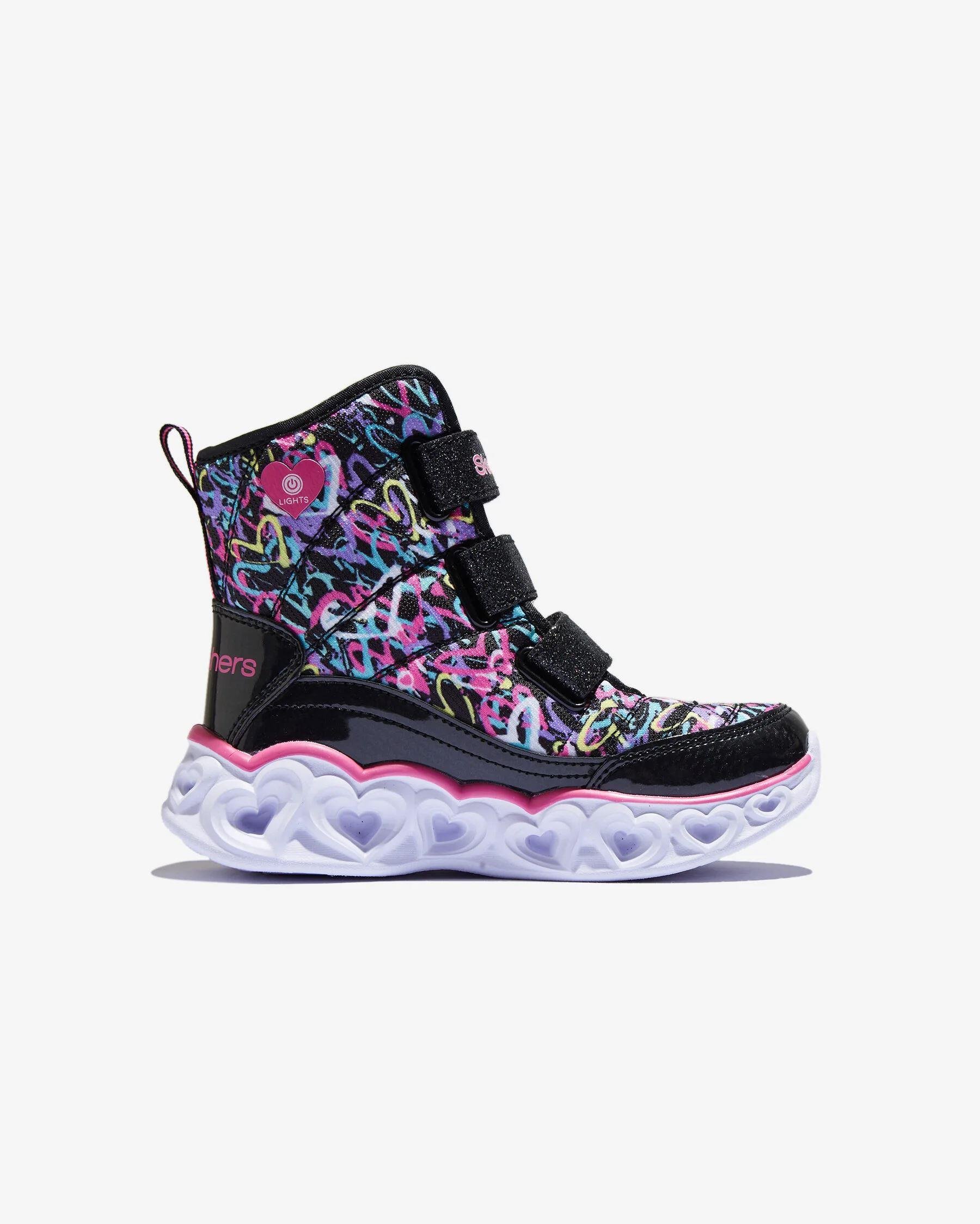 Skechers Heart Lights Kız Çocuk Siyah Spor Ayakkabı
