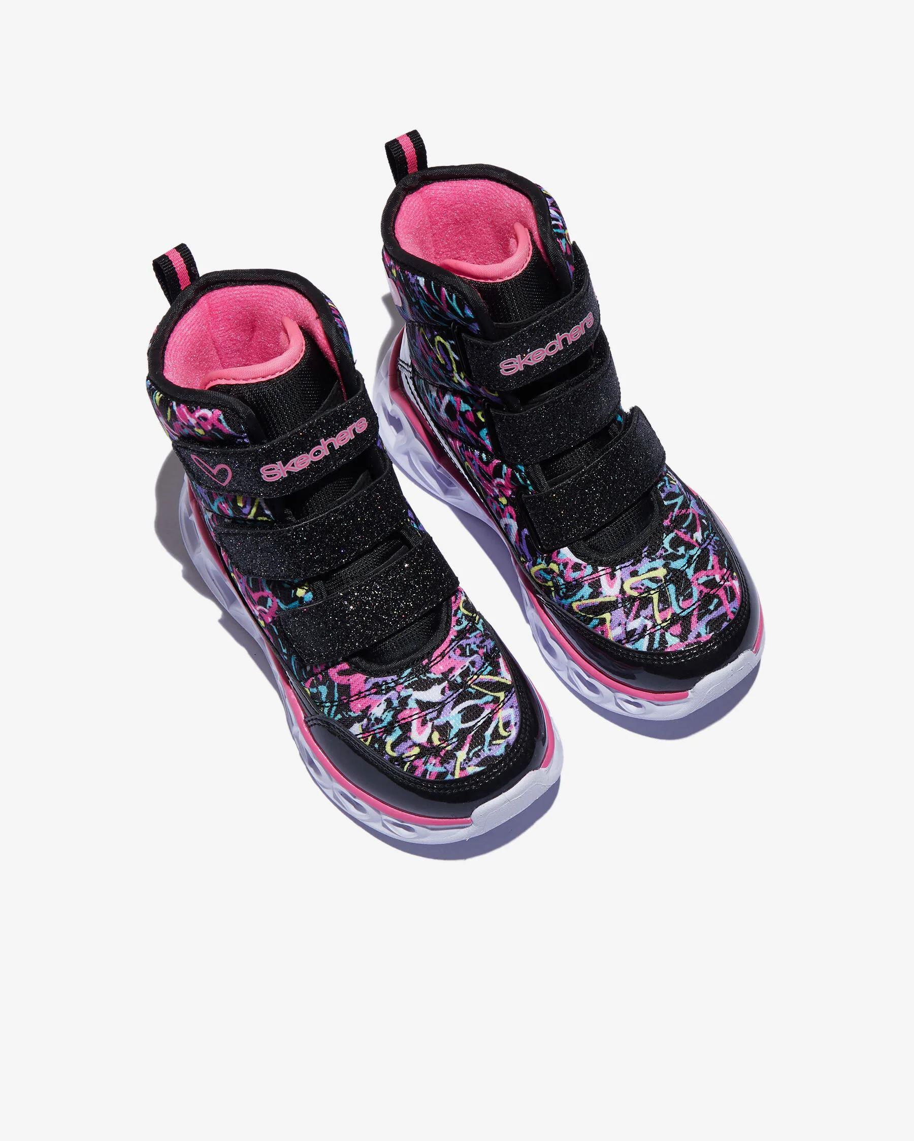 Skechers Heart Lights Kız Çocuk Siyah Spor Ayakkabı