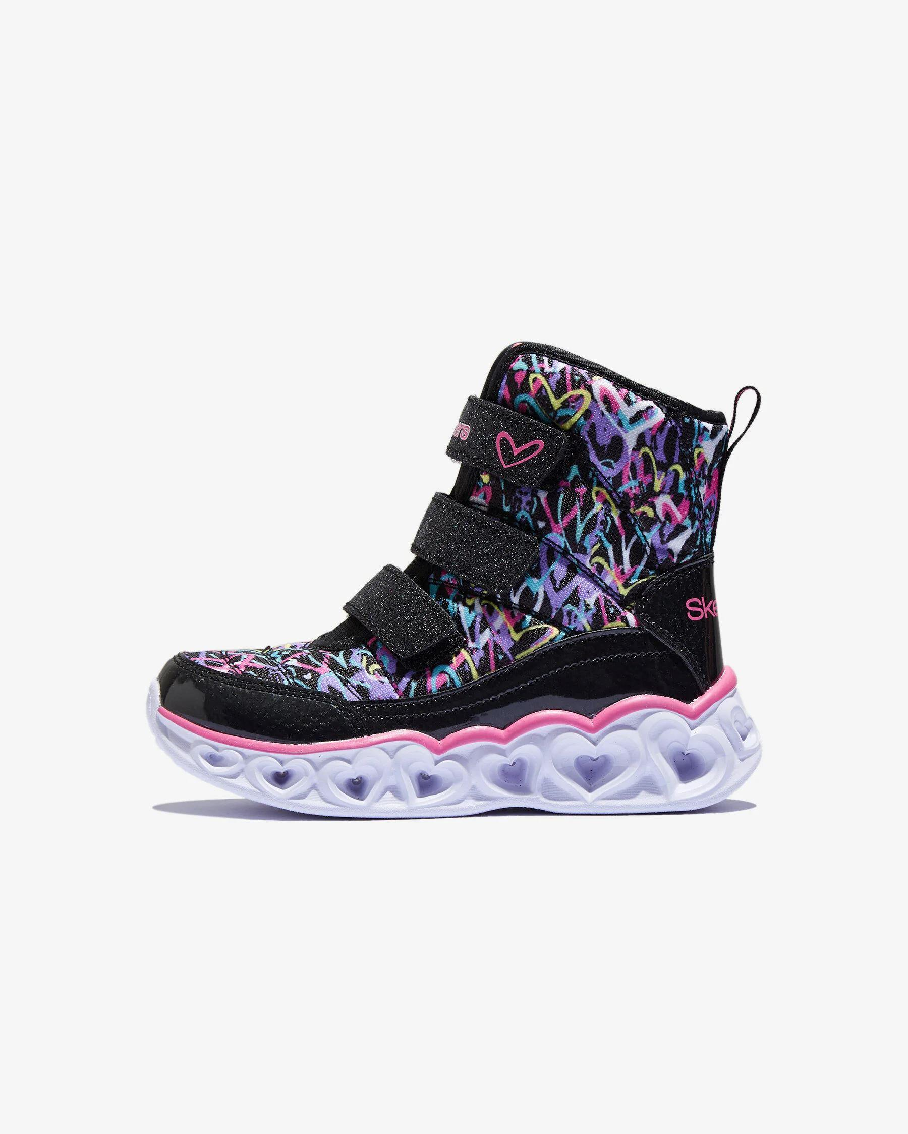 Skechers Heart Lights Kız Çocuk Siyah Spor Ayakkabı