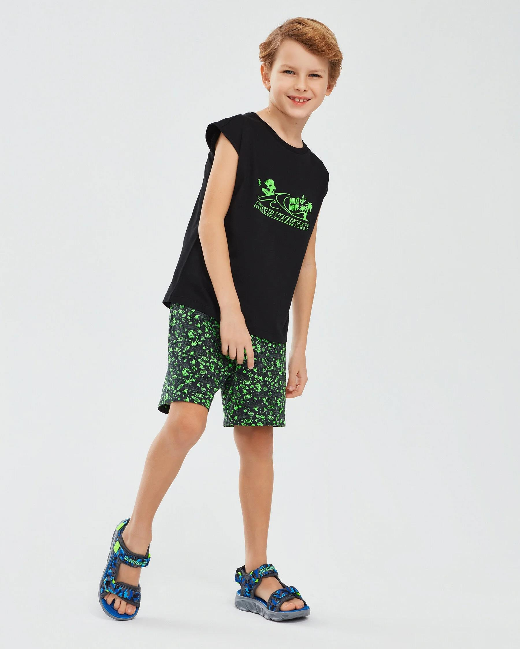 Skechers Lightweight Fleece Two Yarn B 5 İnch Short Erkek Çocuk  Şort