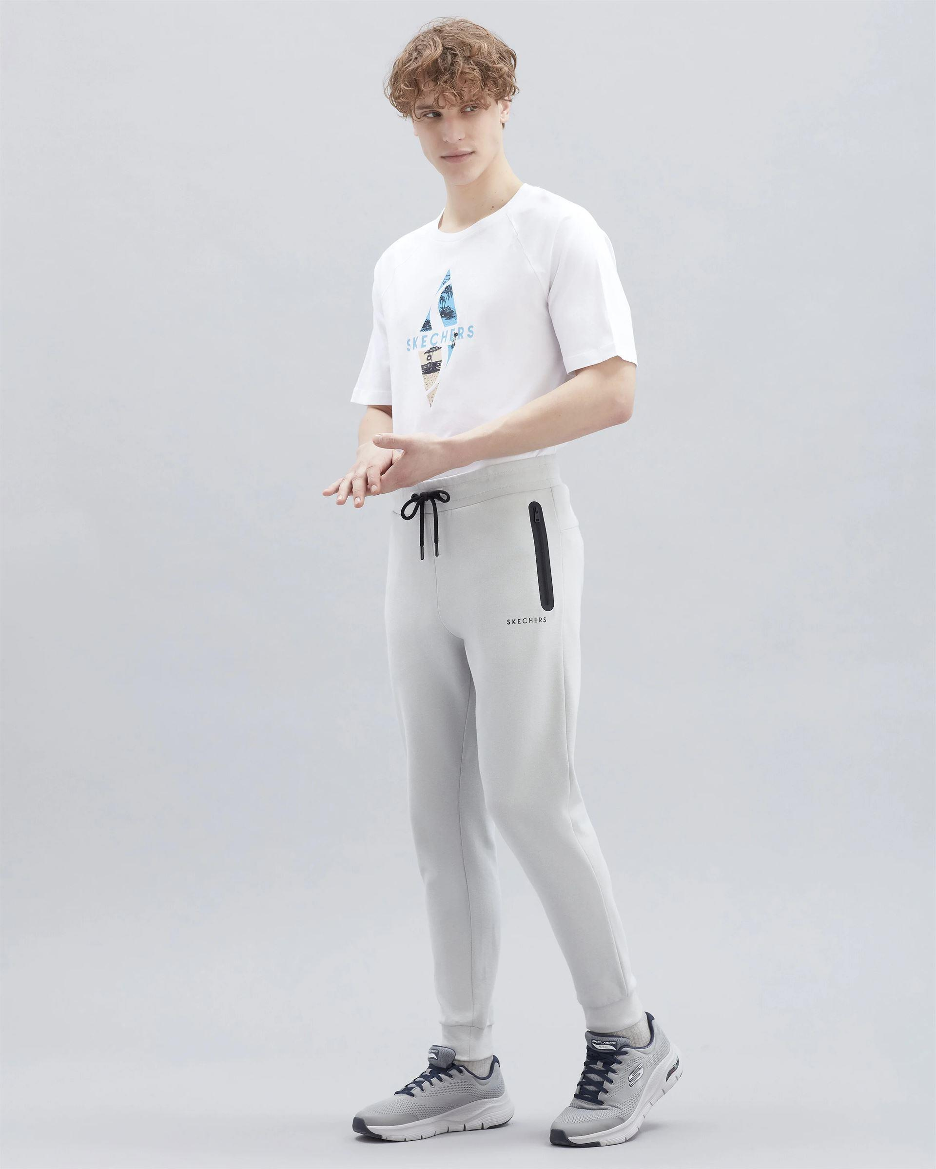 Skechers M 2XI-Lock Flex Detailed Jogger Pant Erkek Gri Eşofman Alt