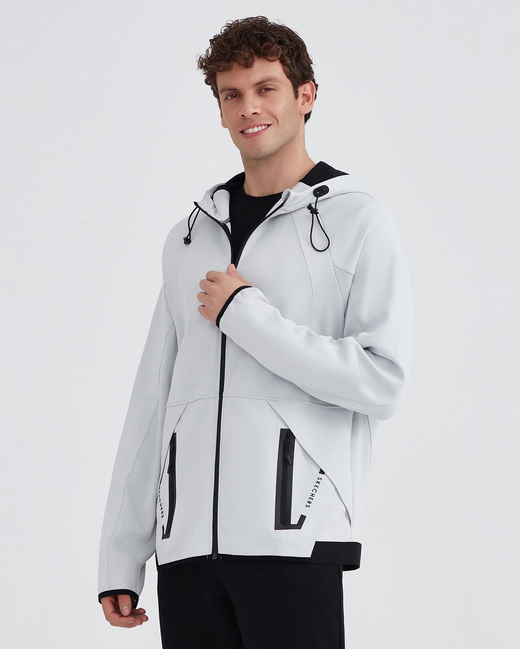 Skechers M 2XI-Lock Full Zip Hoodie Sweatshirt Erkek  Tam Fermuarlı Sweat
