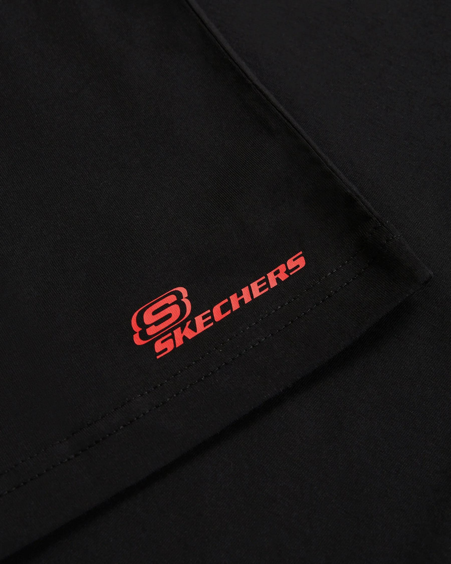 Skechers M Big Logo T-Shirt Erkek Siyah Bisiklet Yaka Tshirt