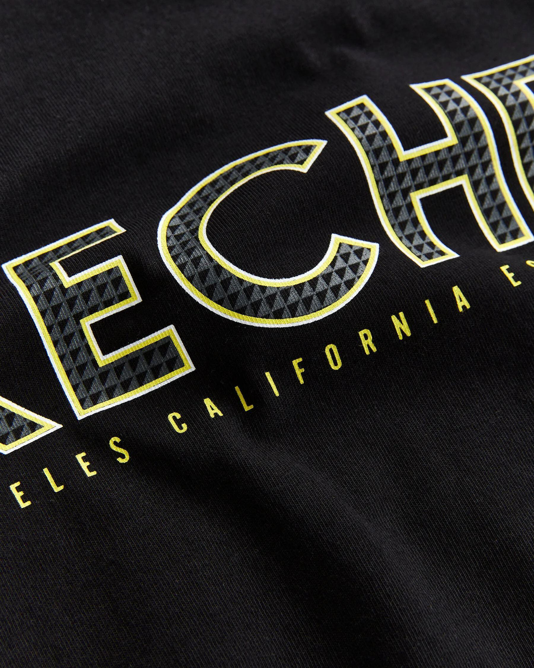 Skechers M Graphic Tee Big Logo T-Shirt Erkek Siyah Bisiklet Yaka Tshirt