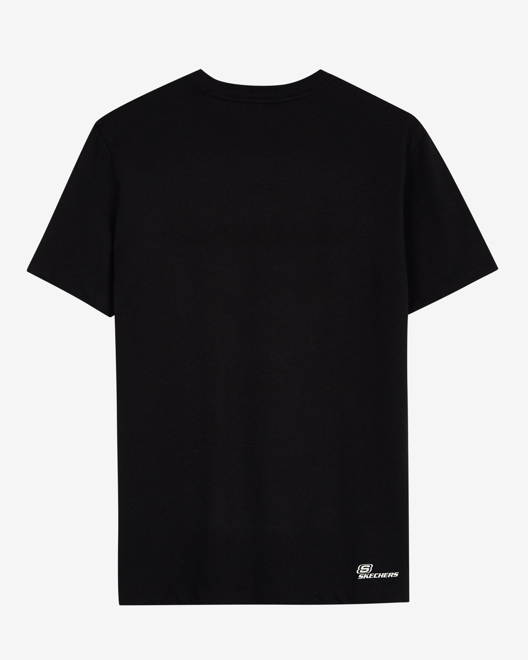Skechers M Graphic Tee Big Logo T-Shirt Erkek Siyah Bisiklet Yaka Tshirt