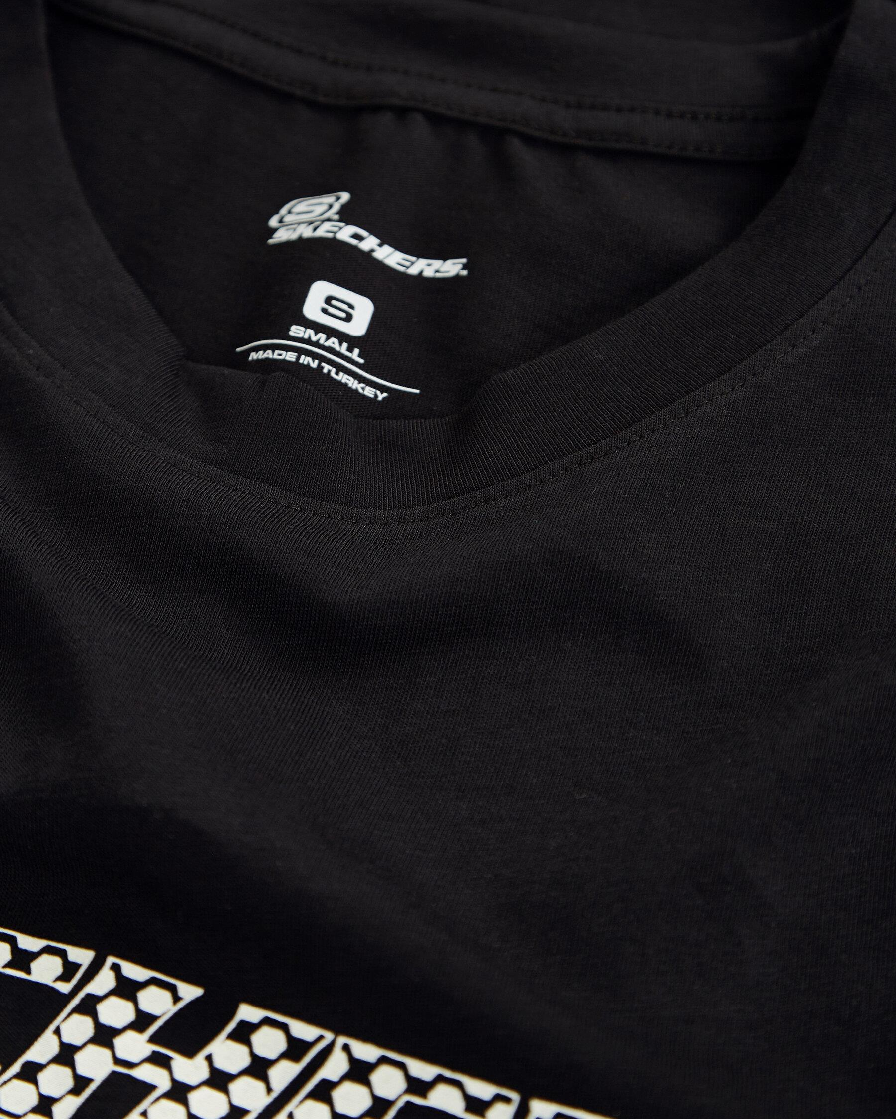 Skechers M Graphic Tee Big Logo T-Shirt Erkek Siyah Bisiklet Yaka Tshirt