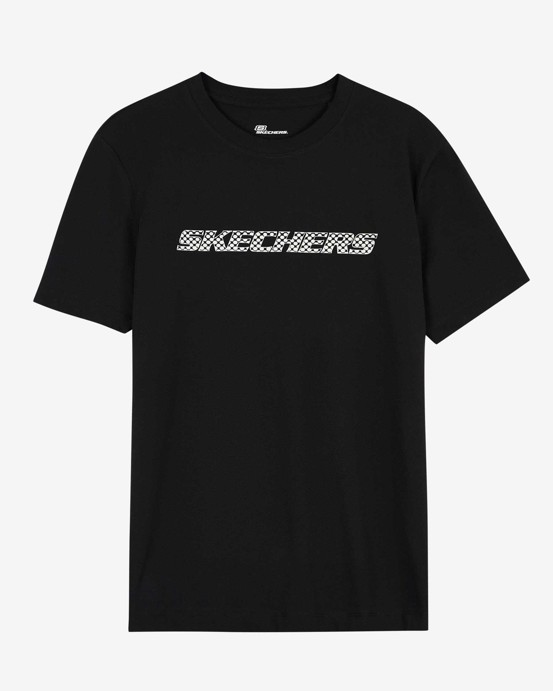 Skechers M Graphic Tee Big Logo T-Shirt Erkek Siyah Bisiklet Yaka Tshirt