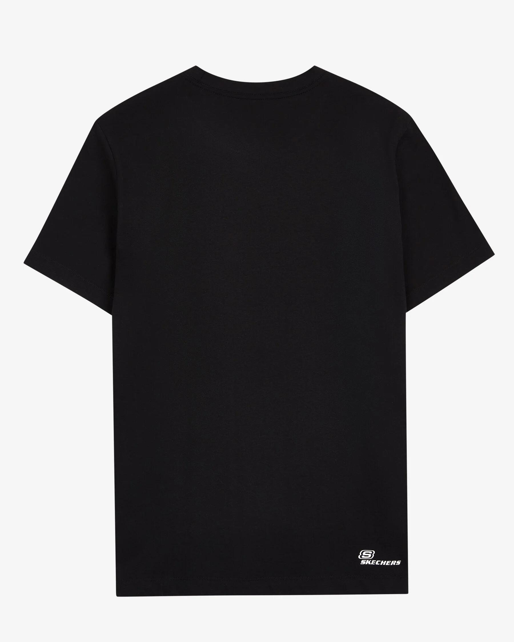 Skechers M Graphic Tee Big Logo T-Shirt Erkek Siyah Bisiklet Yaka Tshirt