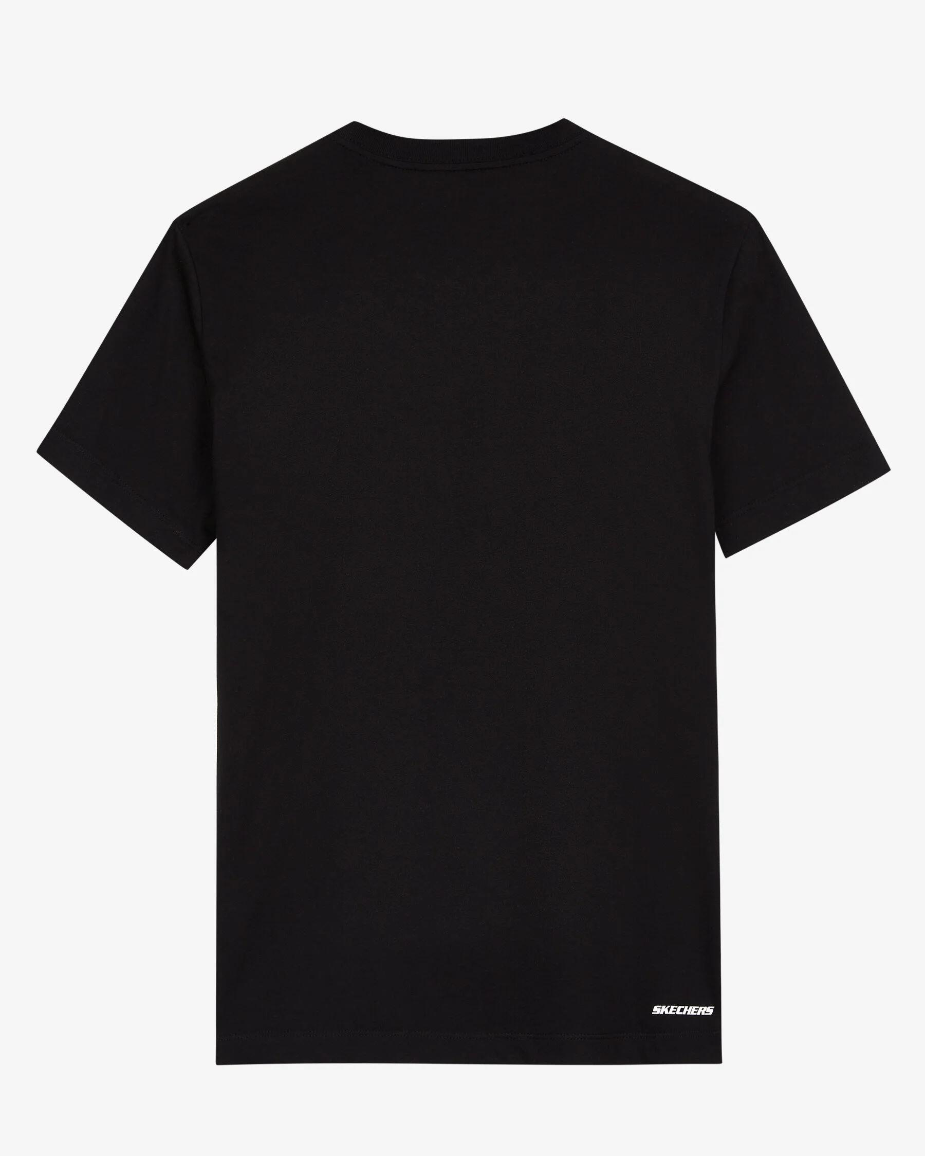 Skechers M Graphic Tee Big Logo T-Shirt Erkek Siyah Bisiklet Yaka Tshirt