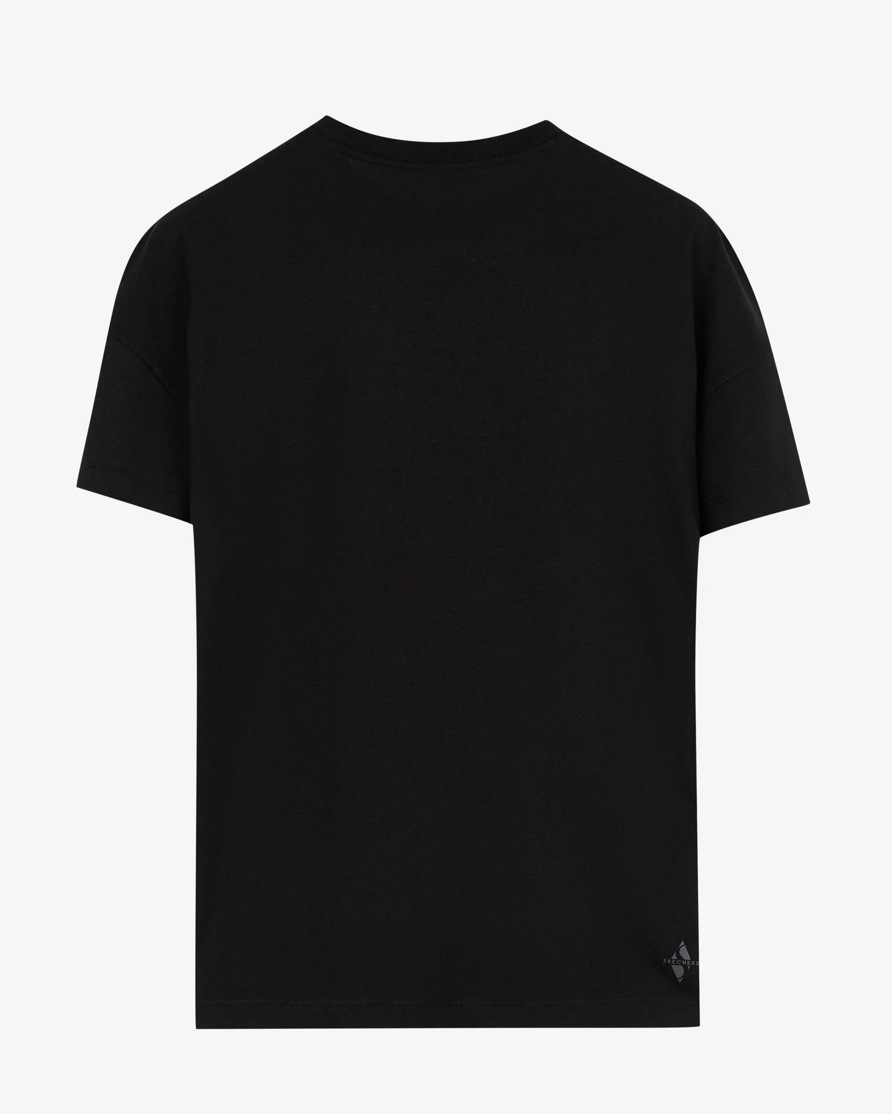 Skechers M Graphic Tee Big Logo T-Shirt Erkek Siyah Bisiklet Yaka Tshirt