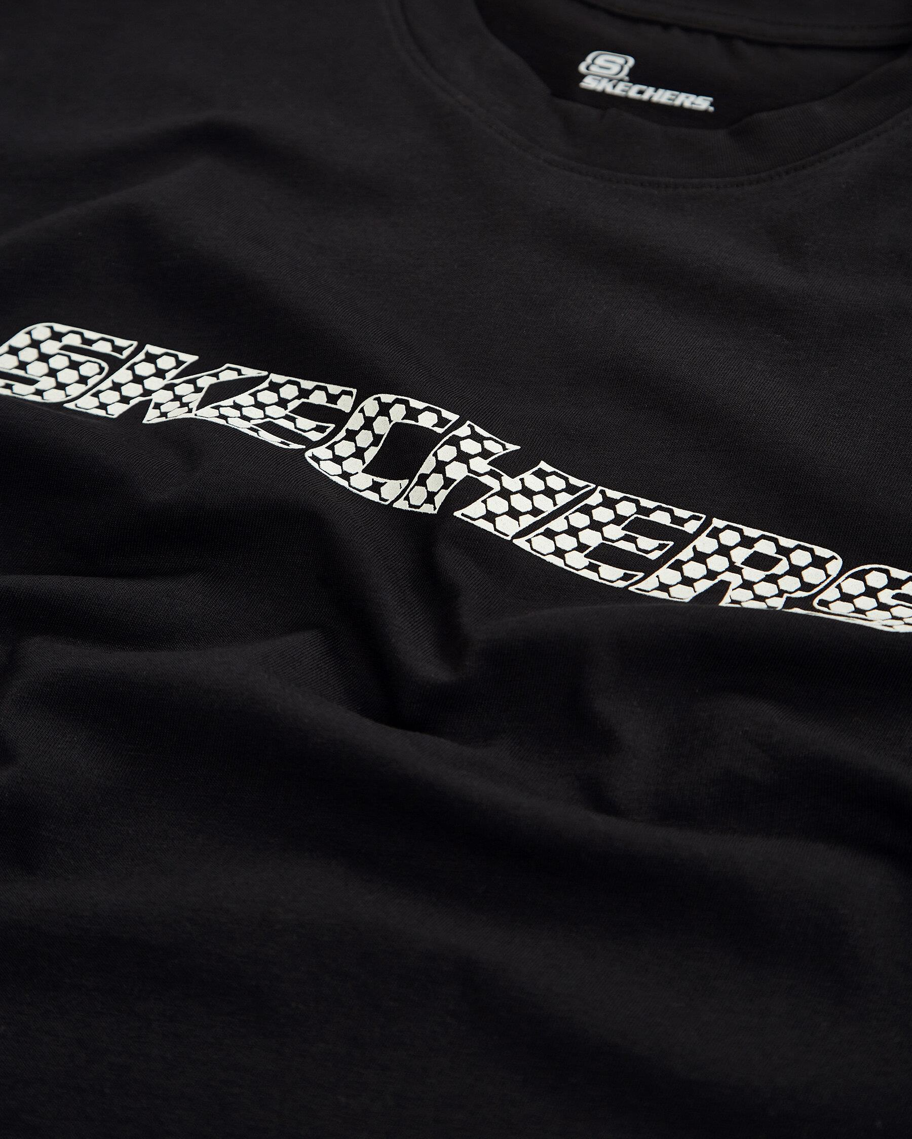 Skechers M Graphic Tee Big Logo T-Shirt Erkek Siyah Bisiklet Yaka Tshirt