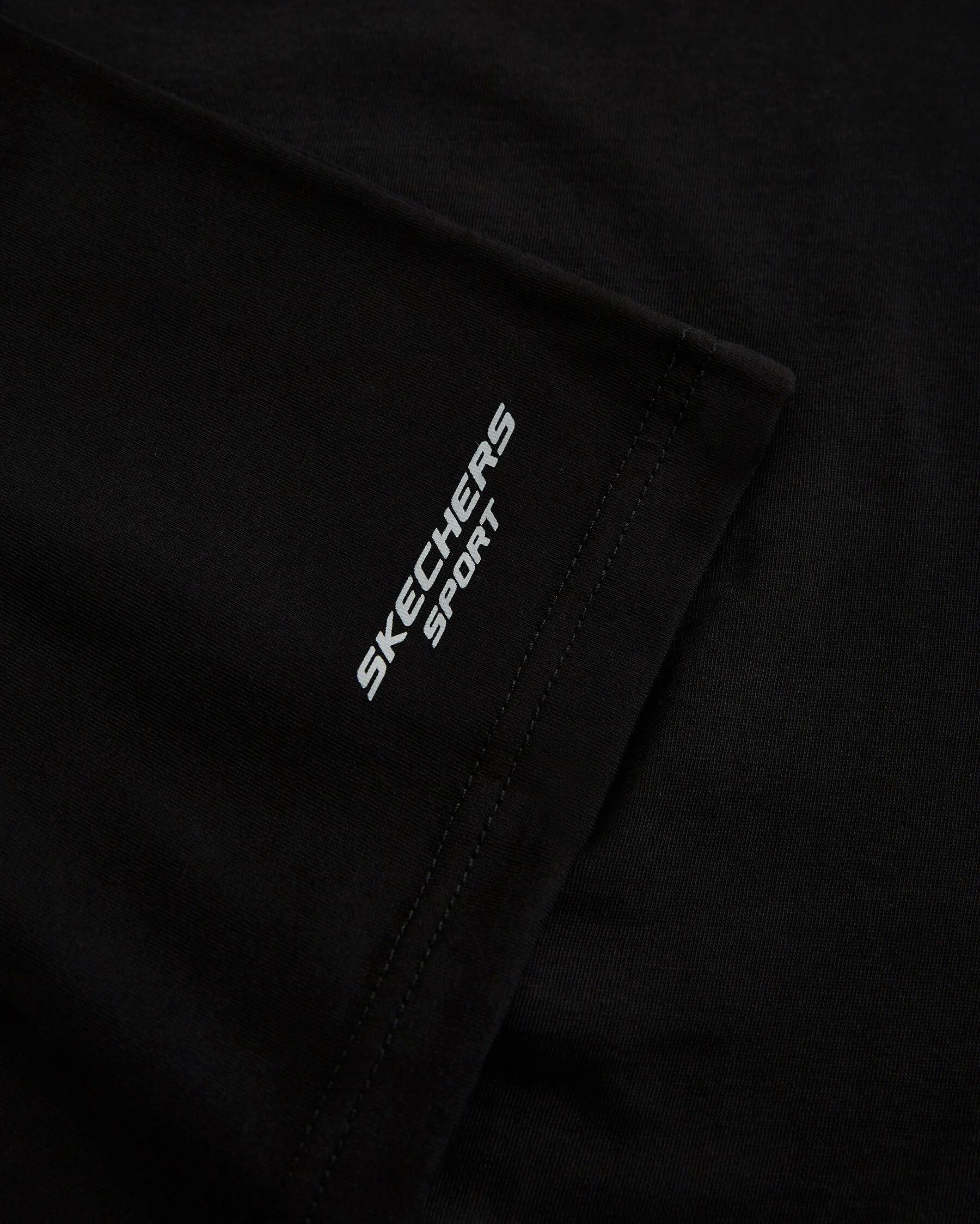 Skechers M Graphic Tee Crew Neck T-Shirt Erkek Siyah Bisiklet Yaka Tshirt