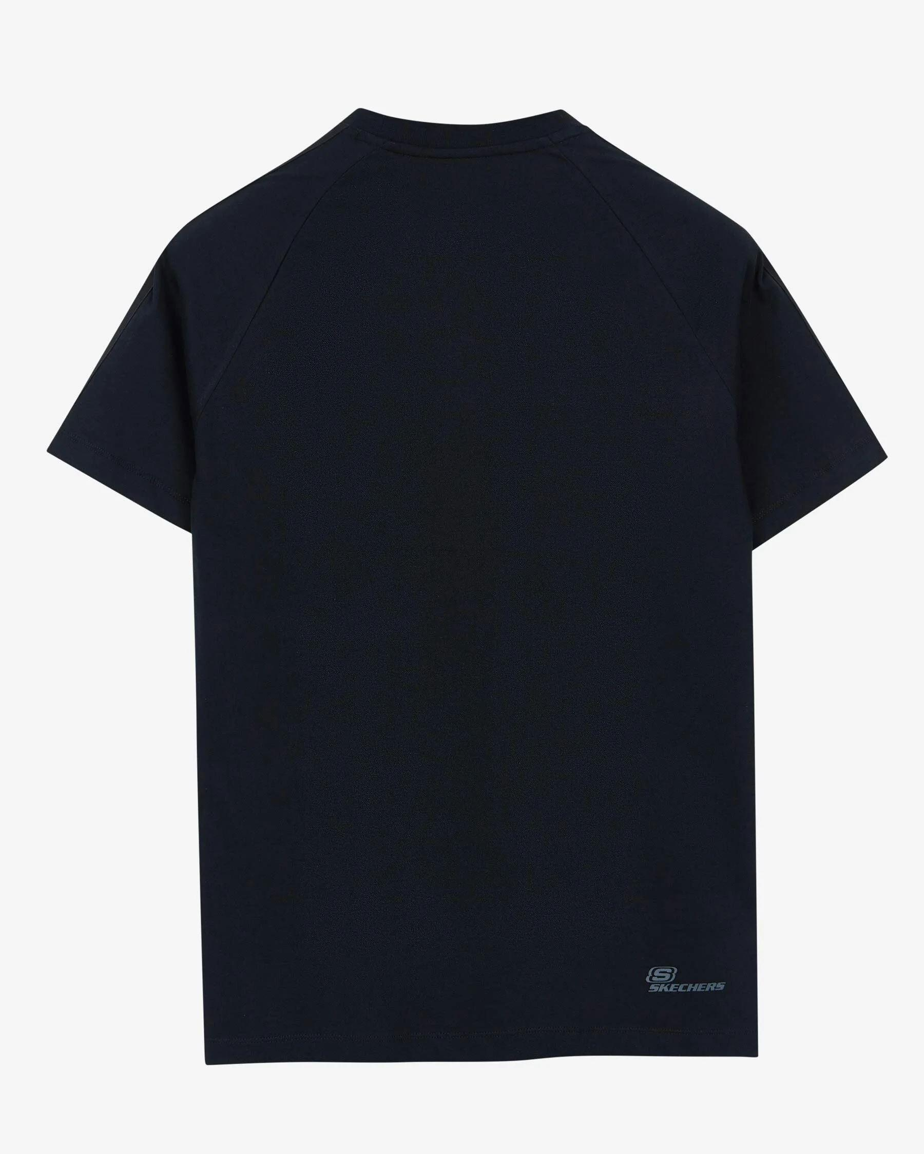 Skechers M Graphic Tee Crew Neck T-Shirt Erkek Siyah Bisiklet Yaka Tshirt