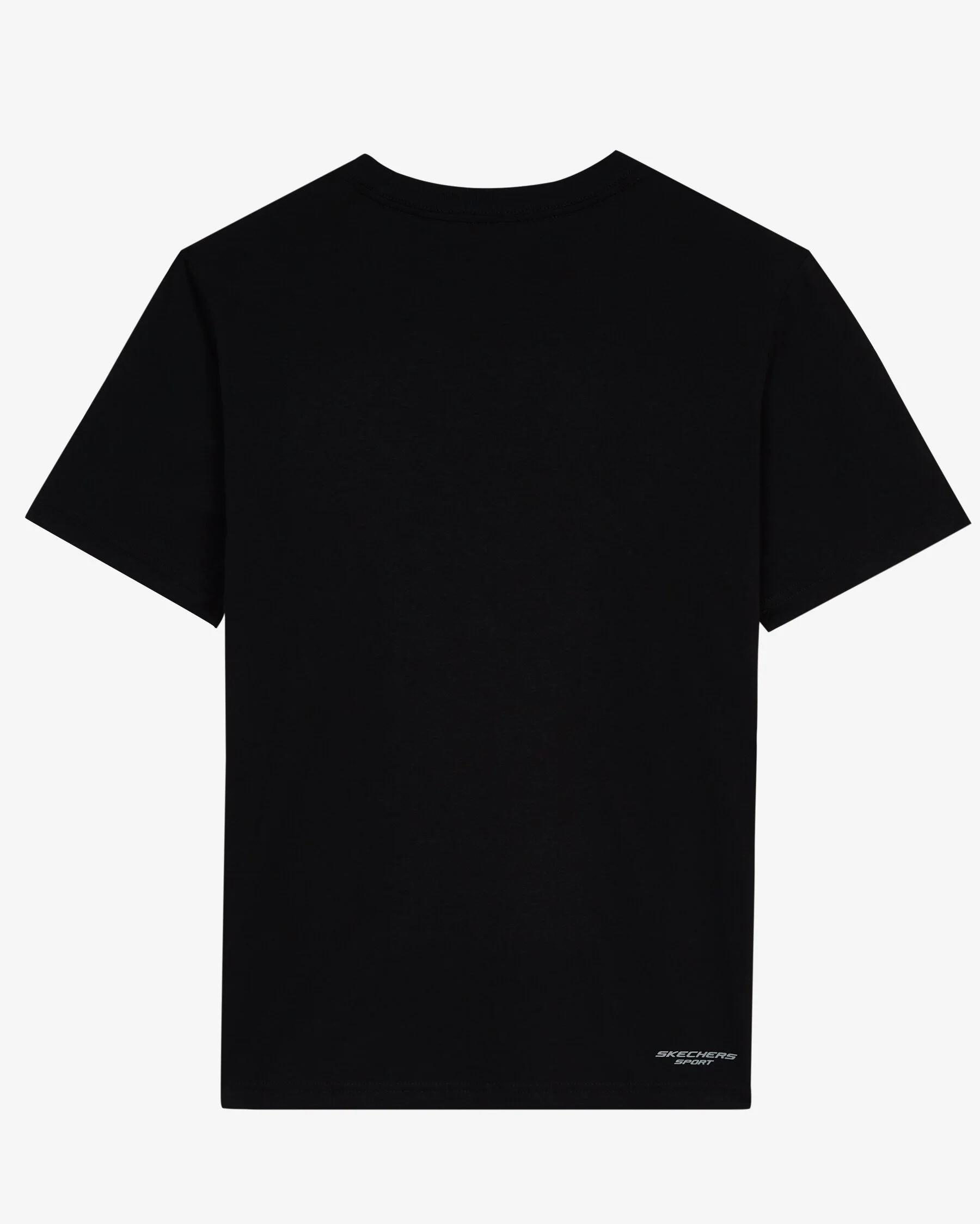 Skechers M Graphic Tee Crew Neck T-Shirt Erkek Siyah Bisiklet Yaka Tshirt
