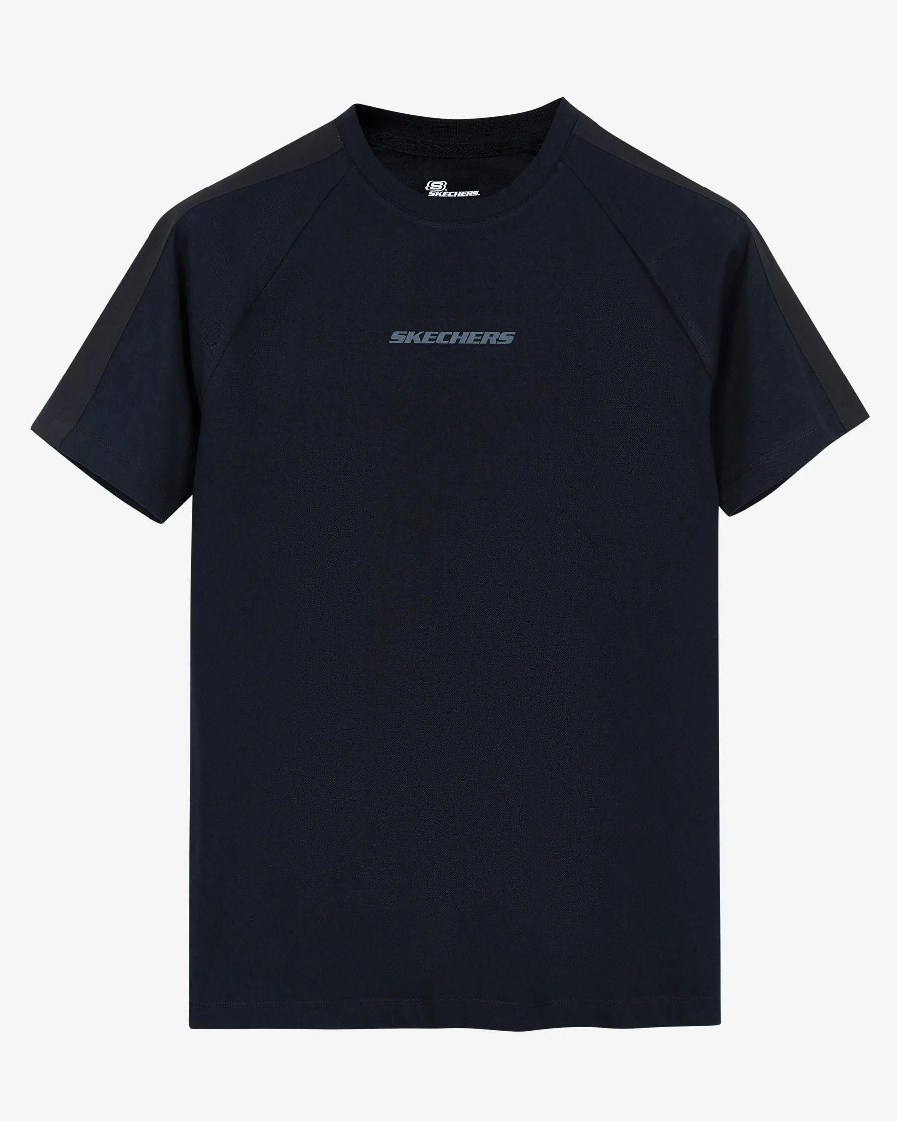 Skechers M Graphic Tee Crew Neck T-Shirt Erkek Siyah Bisiklet Yaka Tshirt
