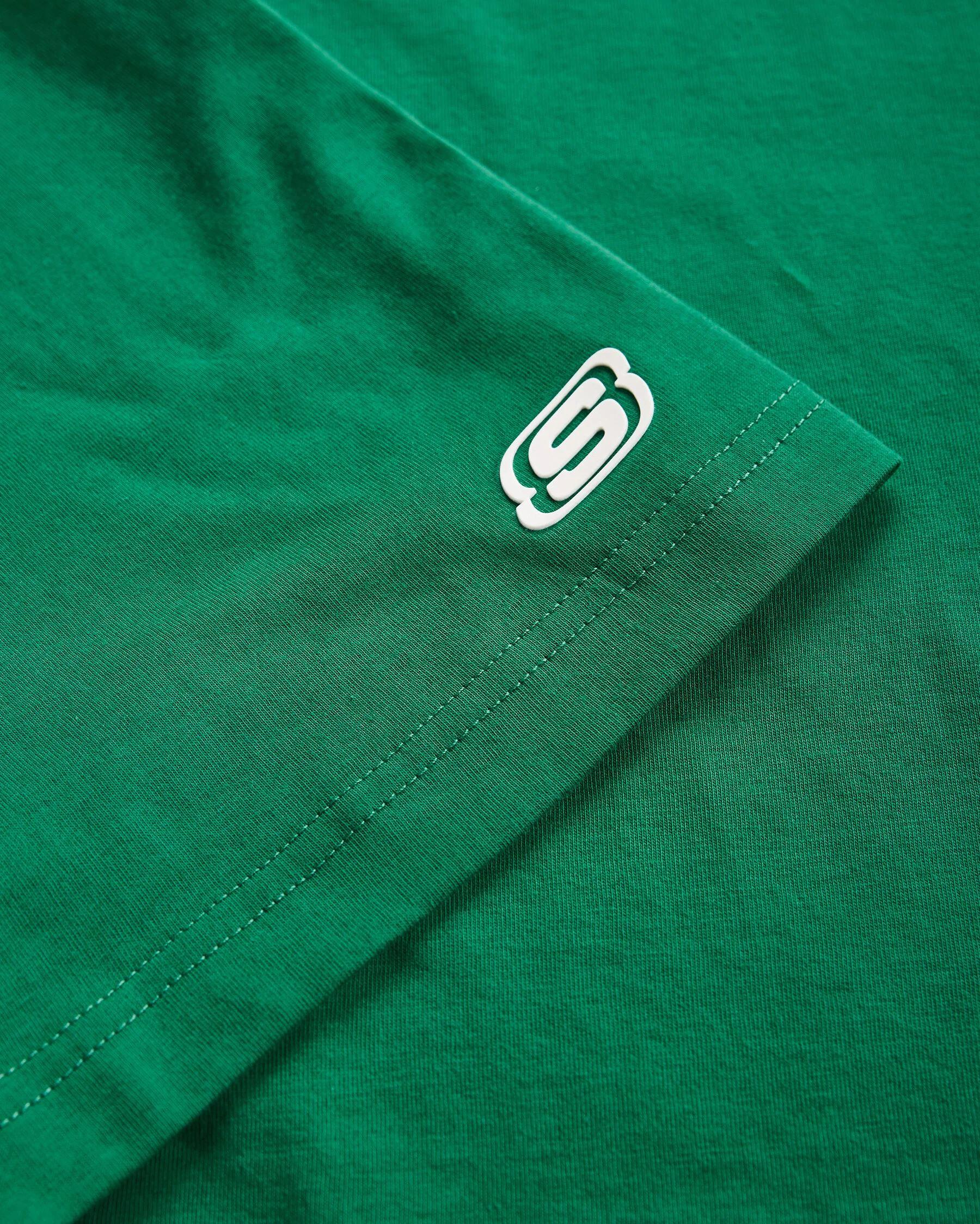 Skechers M Graphic Tee Oversize T-Shirt Erkek Yesil Bisiklet Yaka Tshirt
