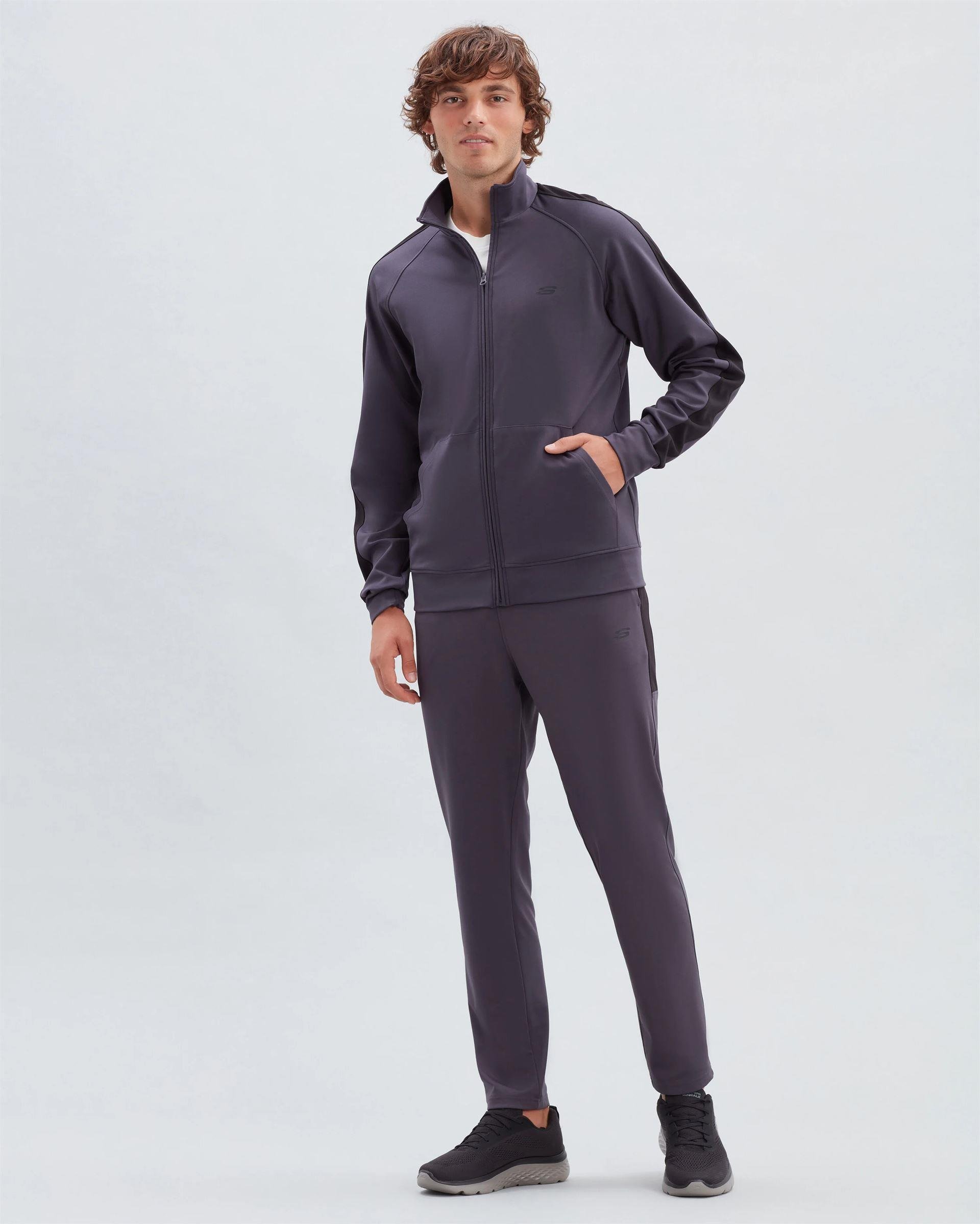 Skechers M Micro Collection Essential Suit Erkek Antrasit Eşofman Takım