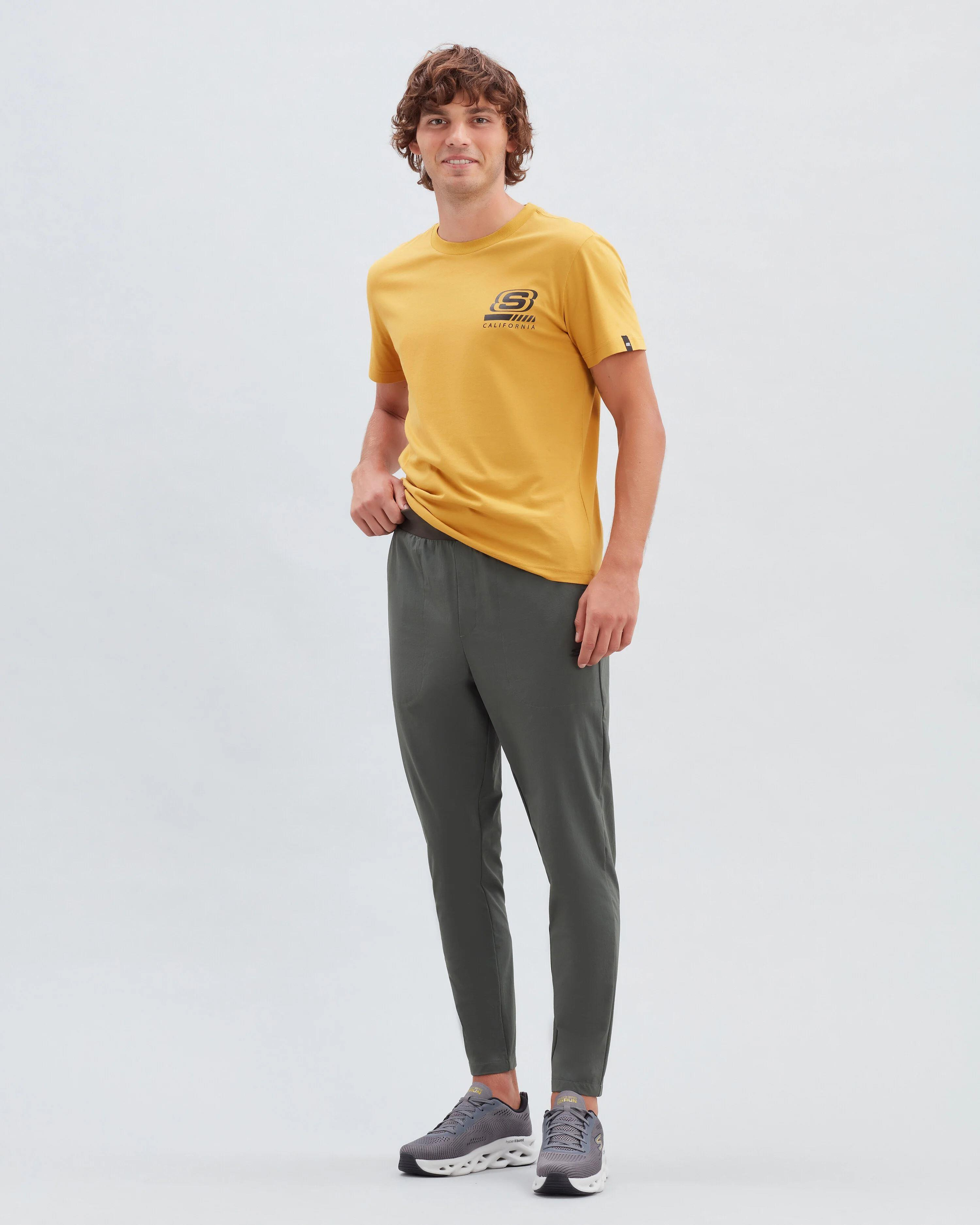 Skechers M Micro Collection Regular Woven Pant Erkek Yesil Eşofman Alt