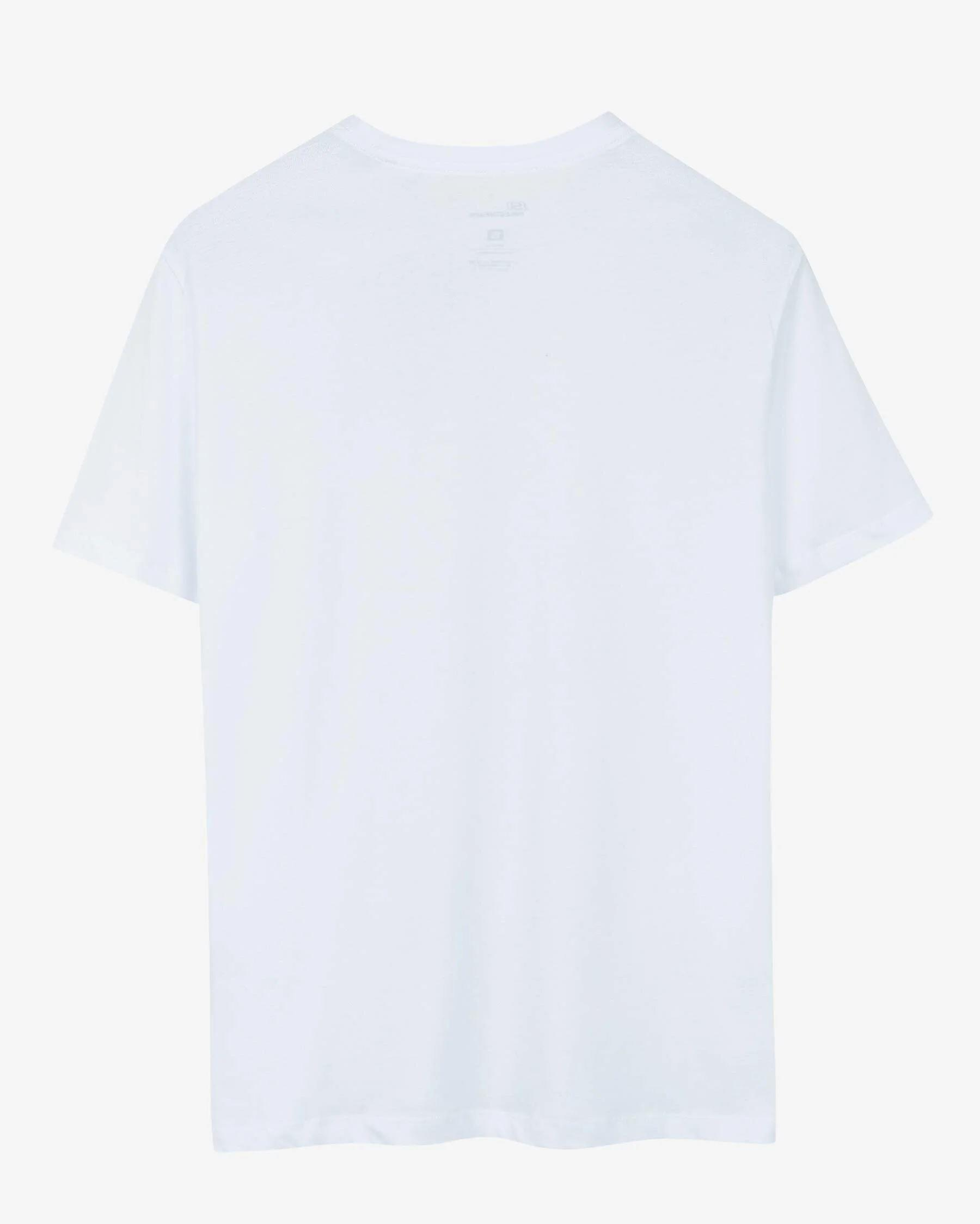 Skechers M New Basics Crew Neck T-Shirt Erkek Beyaz Bisiklet Yaka Tshirt