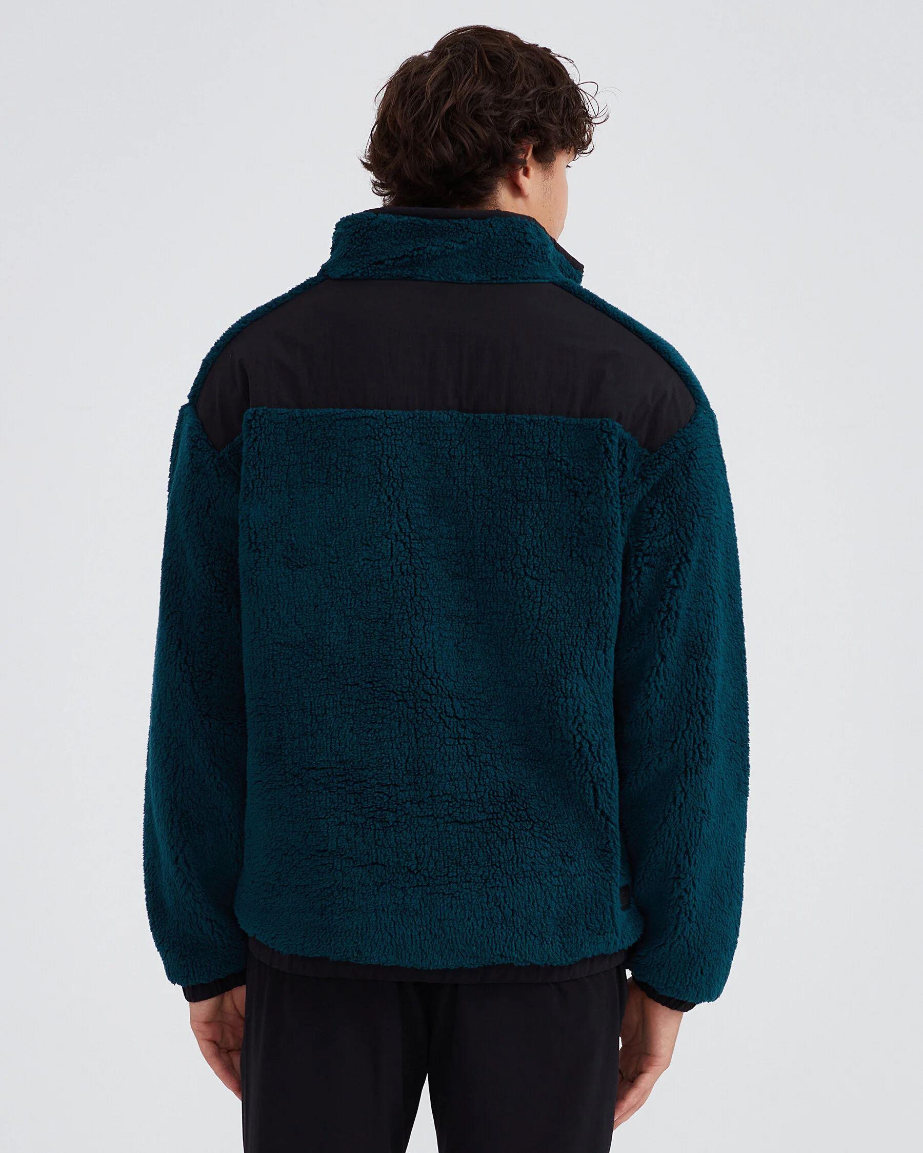 Skechers M Outdoor Fleece Full Zip Sherpa Erkek Lacivert Polar