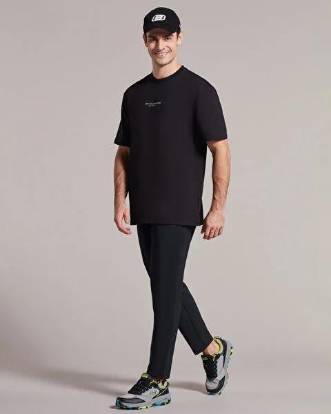 Skechers M Runner Lite Slim Micro Pant Erkek Siyah Eşofman Alt