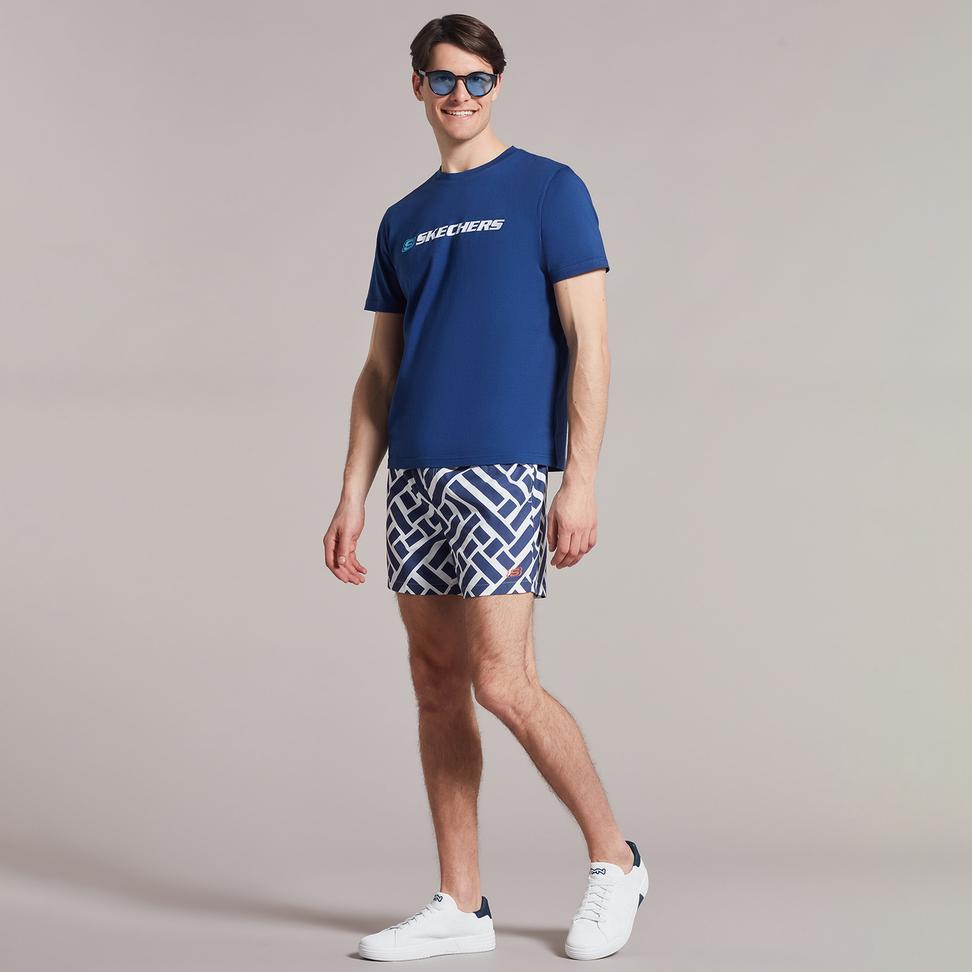 Skechers M Swimwear printed 5 inch Swimshort Erkek  Deniz Şortu