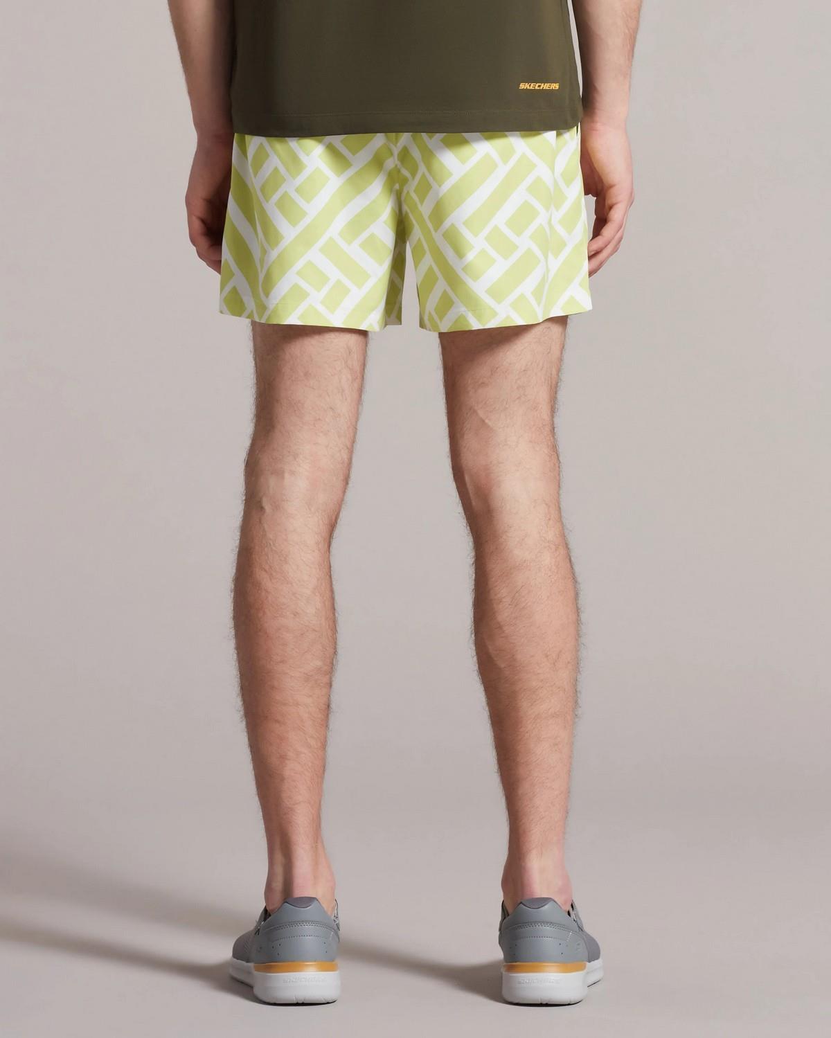 Skechers M Swimwear printed 5 inch Swimshort Erkek  Deniz Şortu