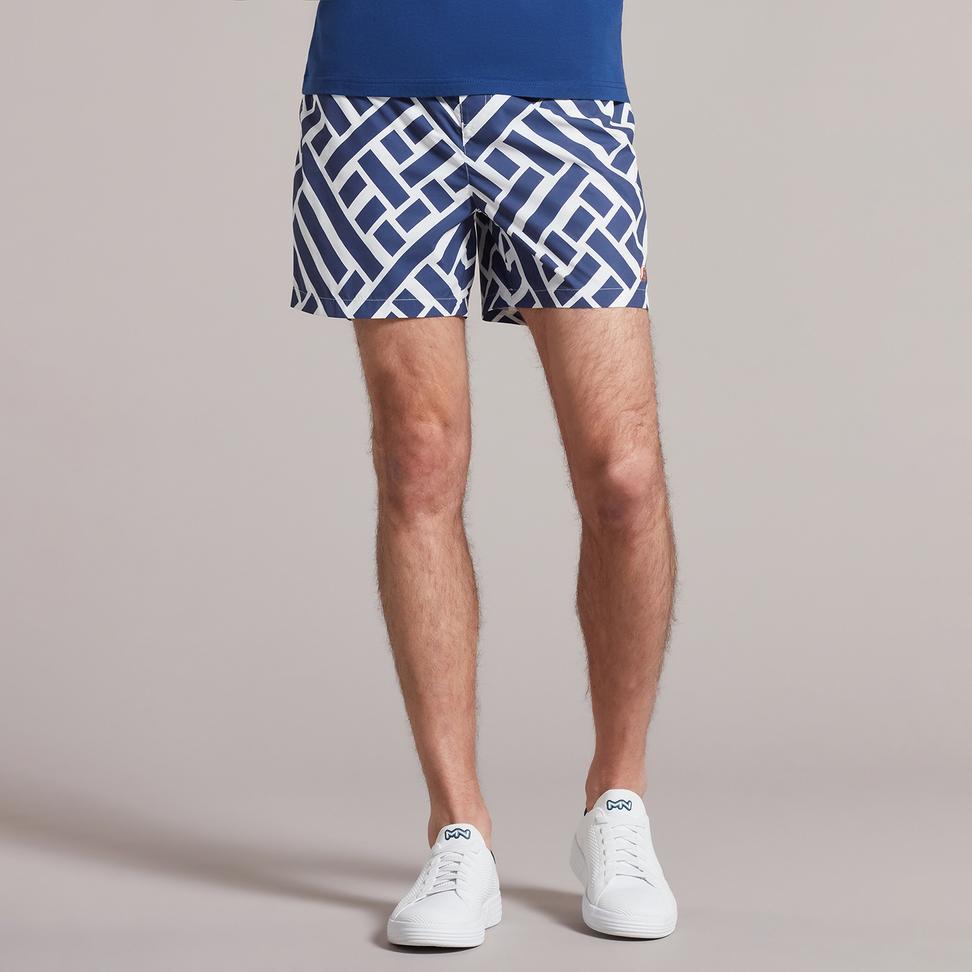 Skechers M Swimwear printed 5 inch Swimshort Erkek  Deniz Şortu