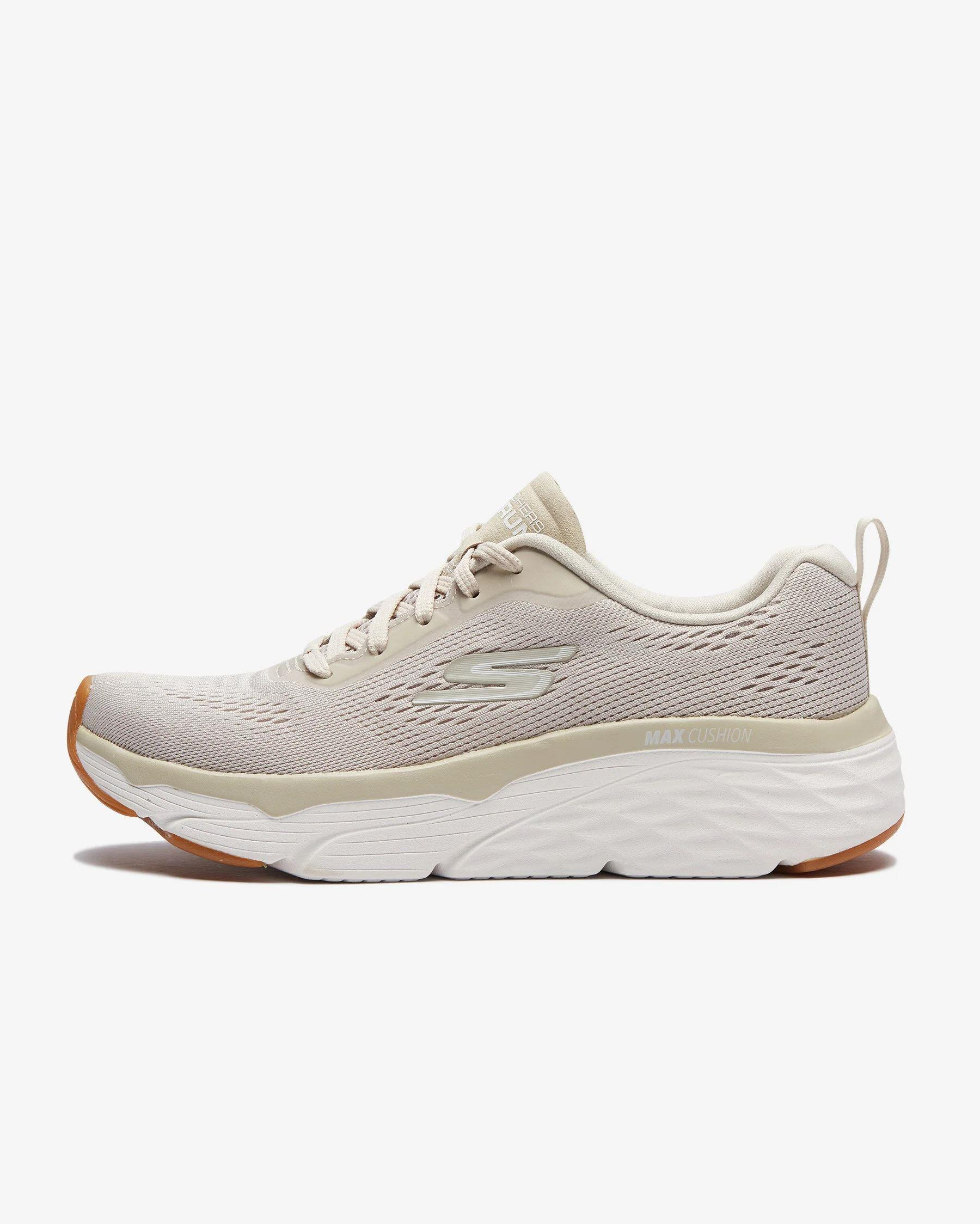 Skechers Max Cushioning Elite - Destin Kadın Krem Spor Ayakkabı
