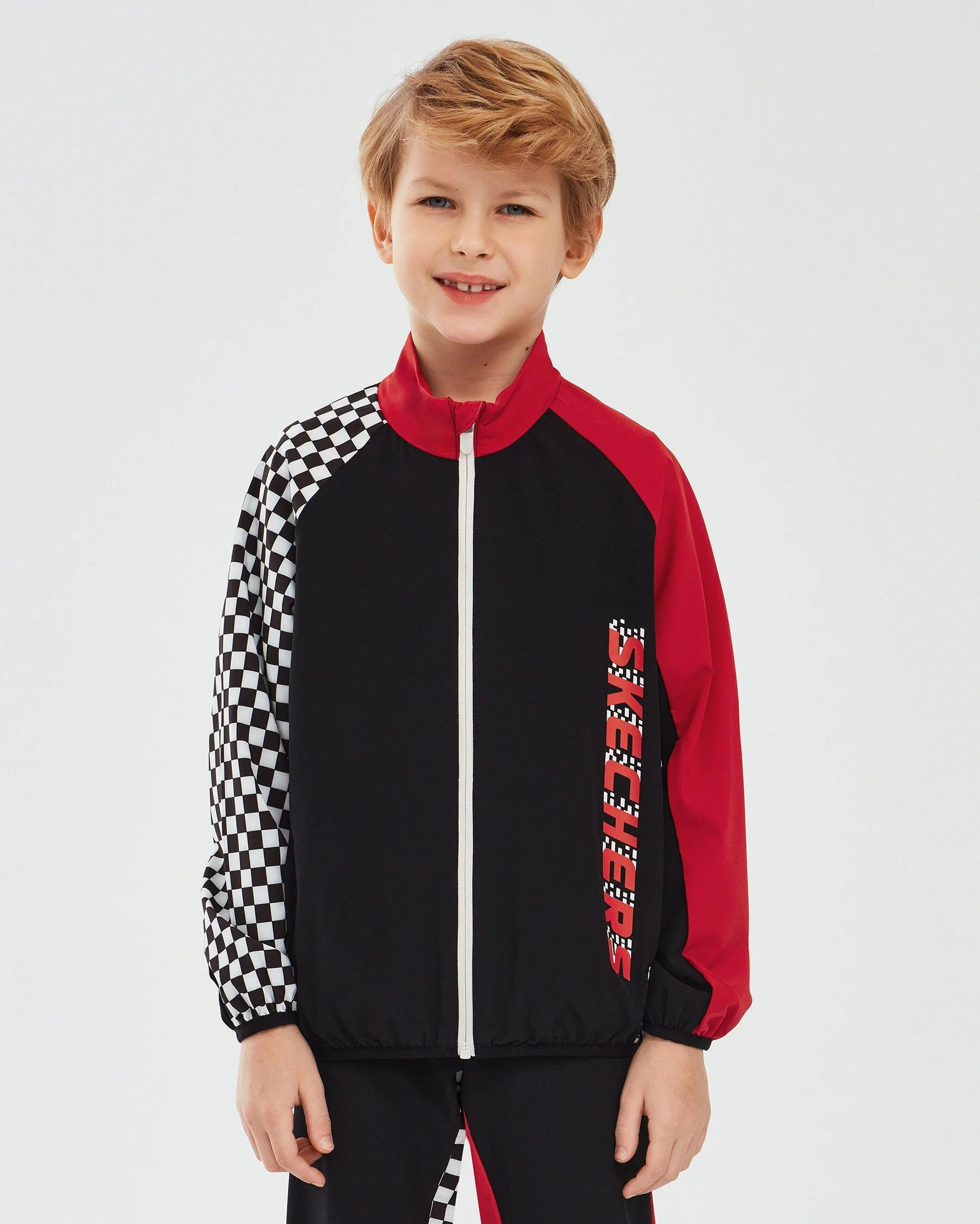 Skechers Micro Collection B Full Zip  Jacket Erkek Çocuk  Tam Fermuarlı Sweat